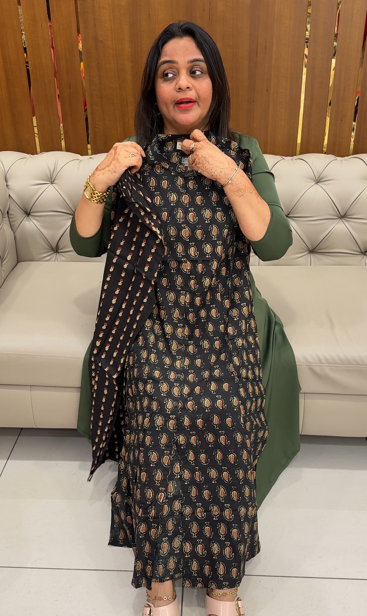 AJRAKH PRINTED LONG CO-ORDS SETS - 27573