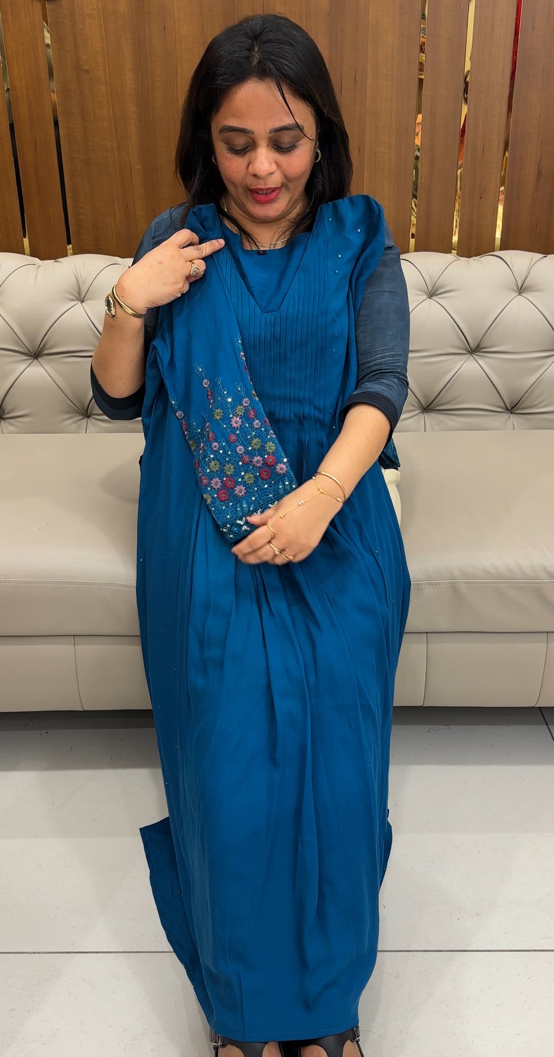 CRUSHED RAYON TOPS - IHA 25936