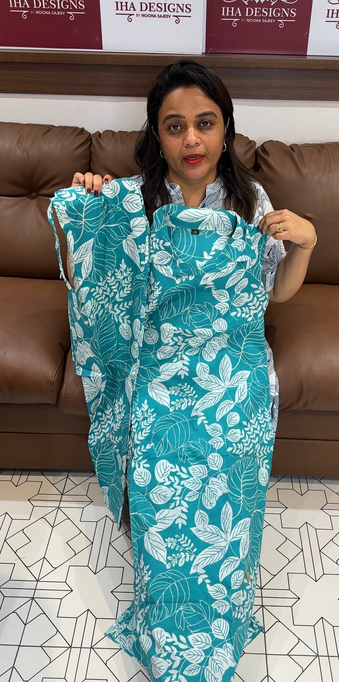 COTTON PRINTED CO-ORDS SETS - IHA 25502