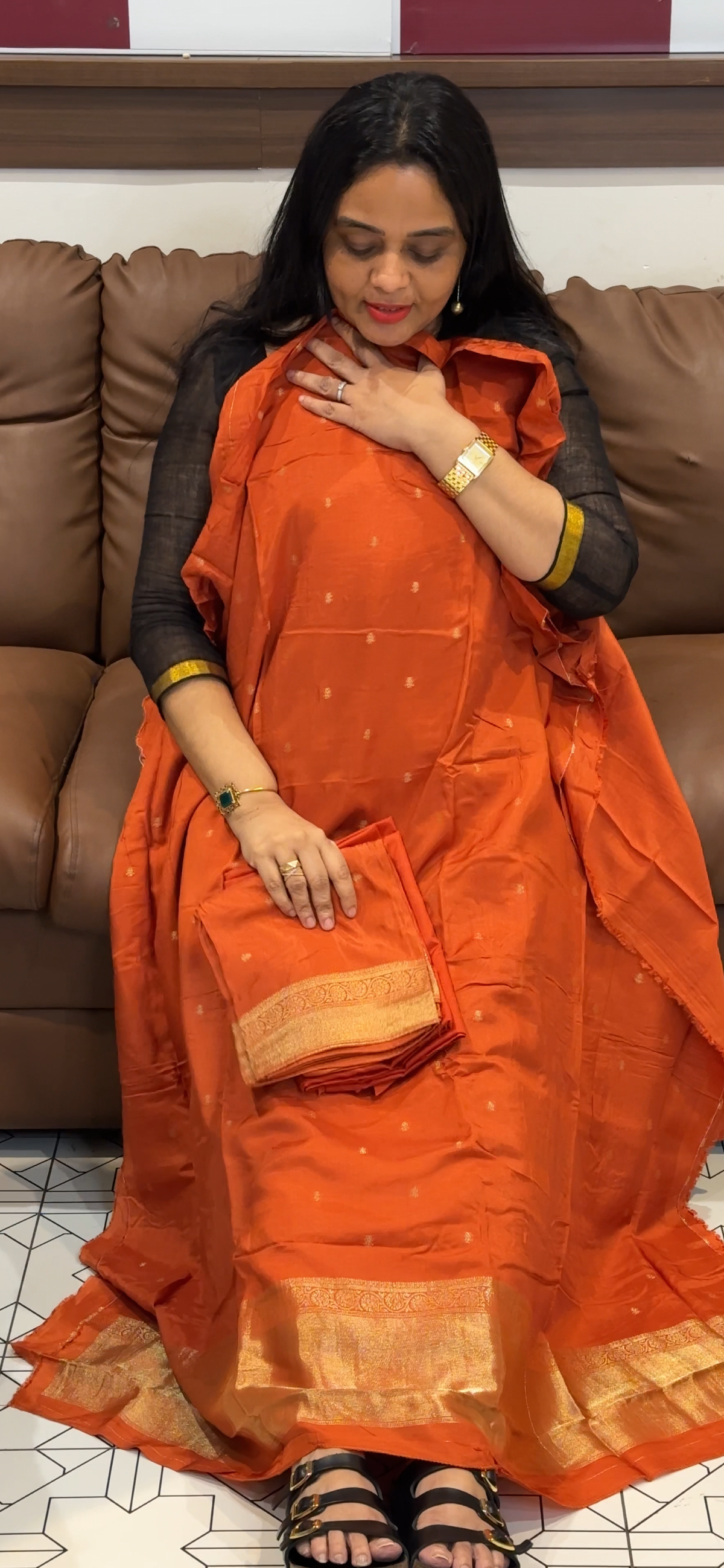 BANARASI UNSTITCHED SALWAR SUITS - IHA 35531