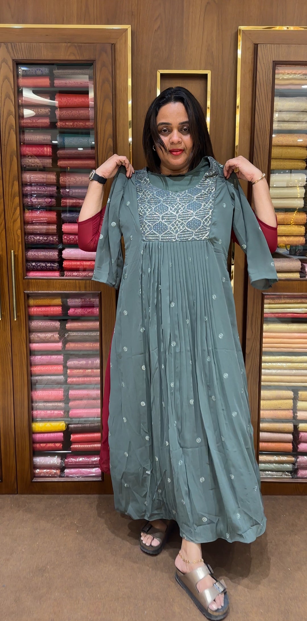 IHA'S IN- HOUSE GEORGETTE ALINE TOPS - IHA 24040