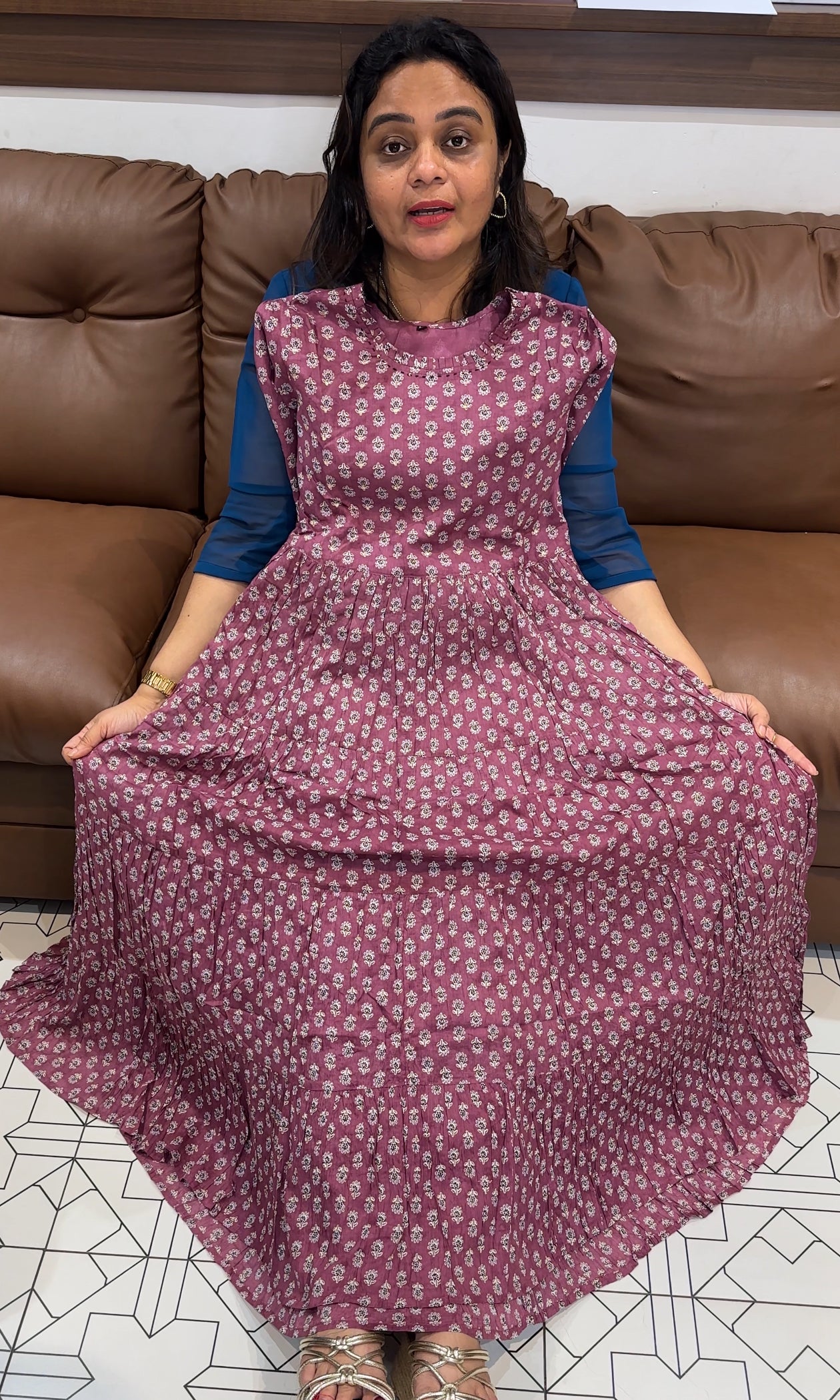 MUL COTTON LONG TOPS - IHA 26643