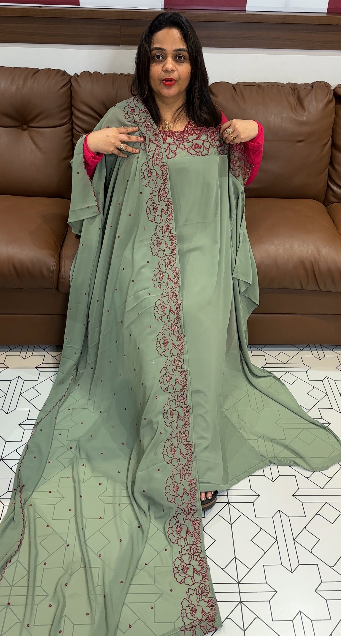 FAUX GEORGETTE UNSTITCHED SALWAR SUITS - IHA 23527