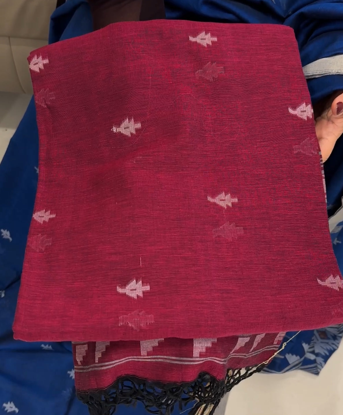 HANDLOOM COTTON SAREES - IHA 25581
