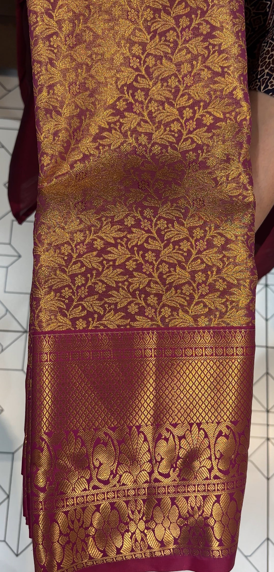 SEMI TISSUE KANCHIPURAM SILK SAREES - IHA 27831