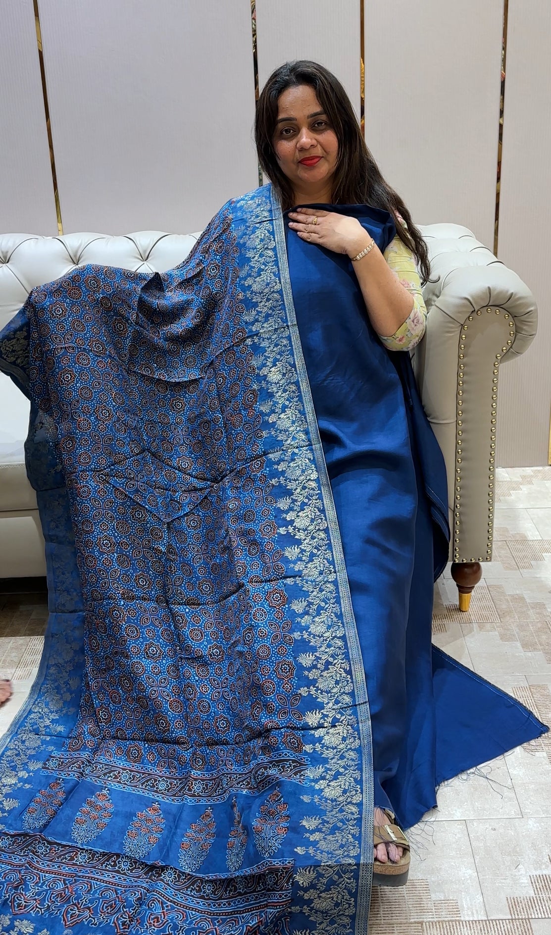 VISCOSE DOLA UNSTITCHED SALWAR SUITS - IHA 21433