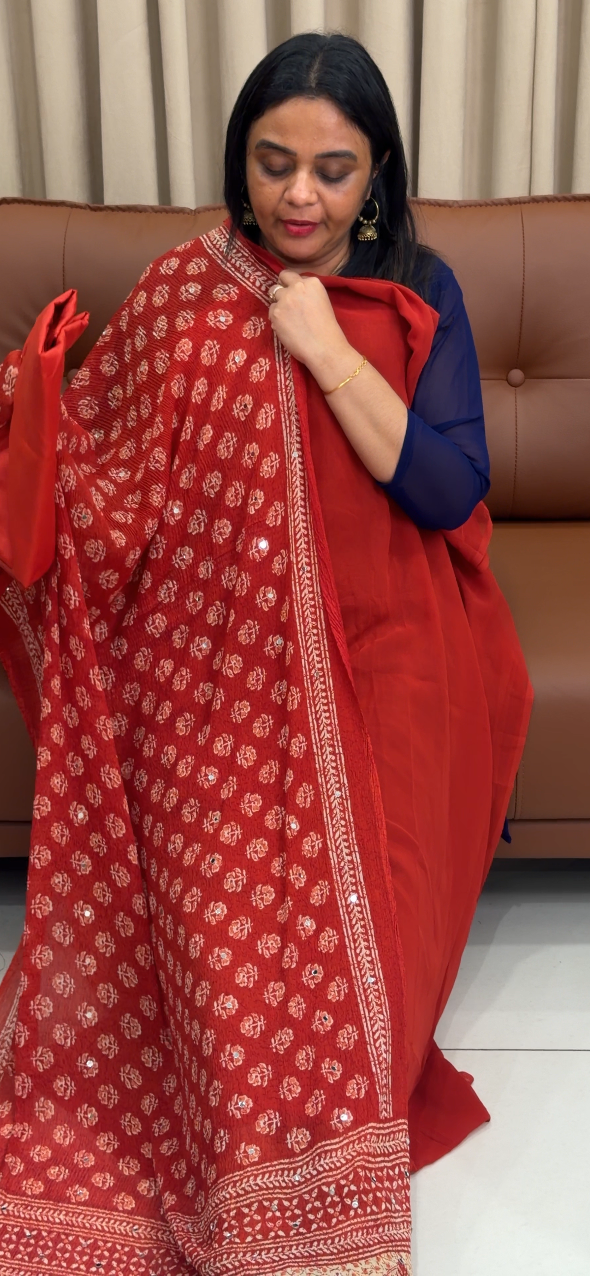 FAUX GEORGETTE UNSTITCHED SALWAR SUITS - IHA 35161