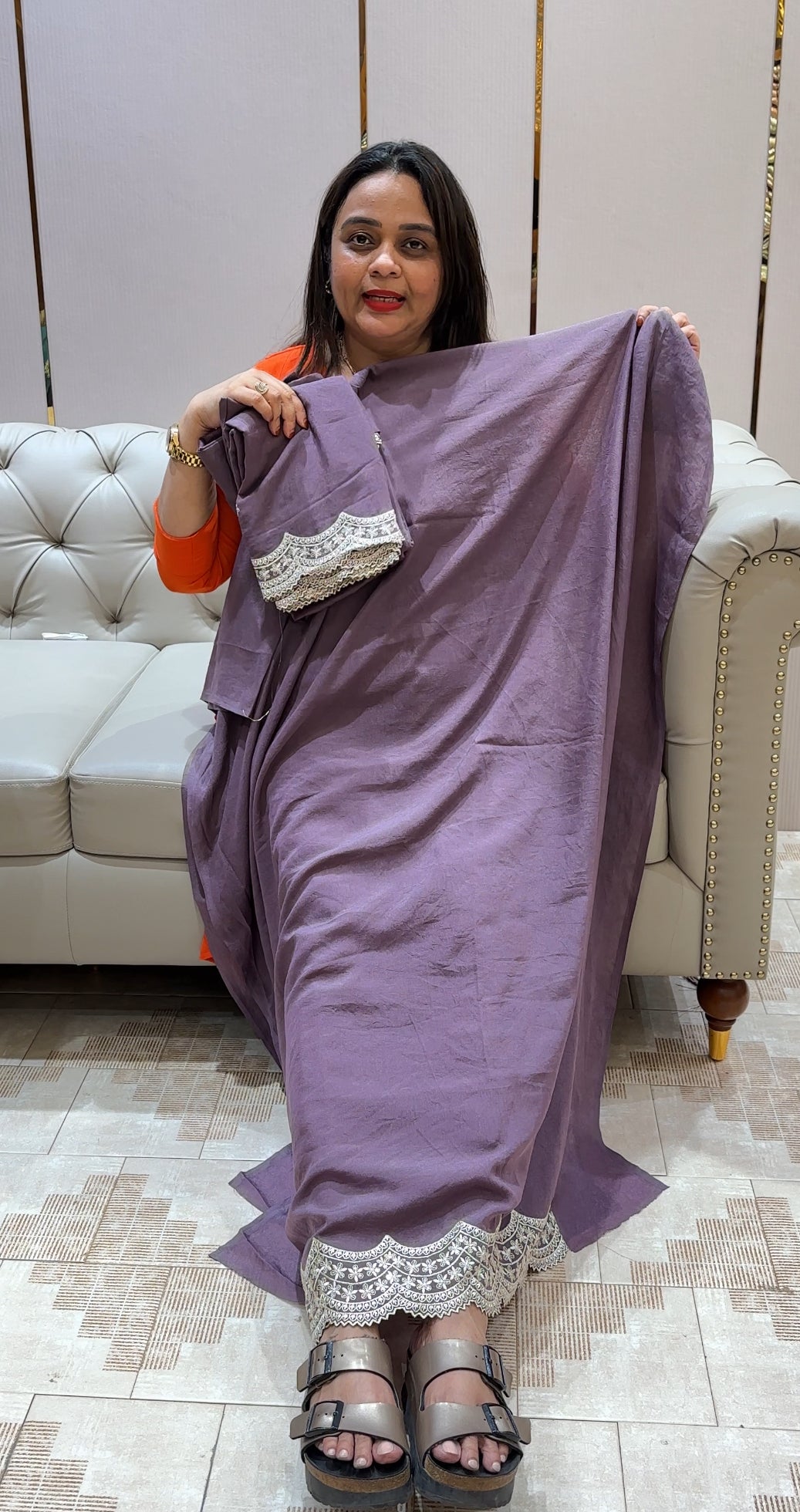 CRUSHED TISSUE UNSTITCHED SALWAR SUITS - IHA 25161