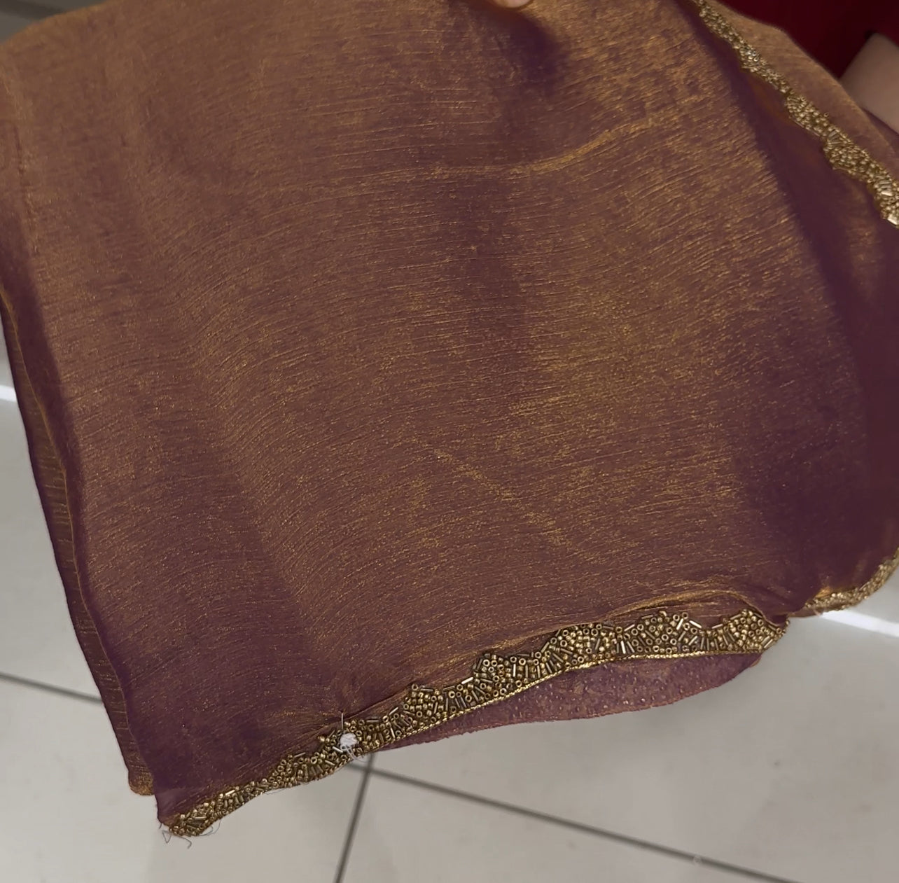 ORGANZA HAND WORKED SAREES - IHA 27641