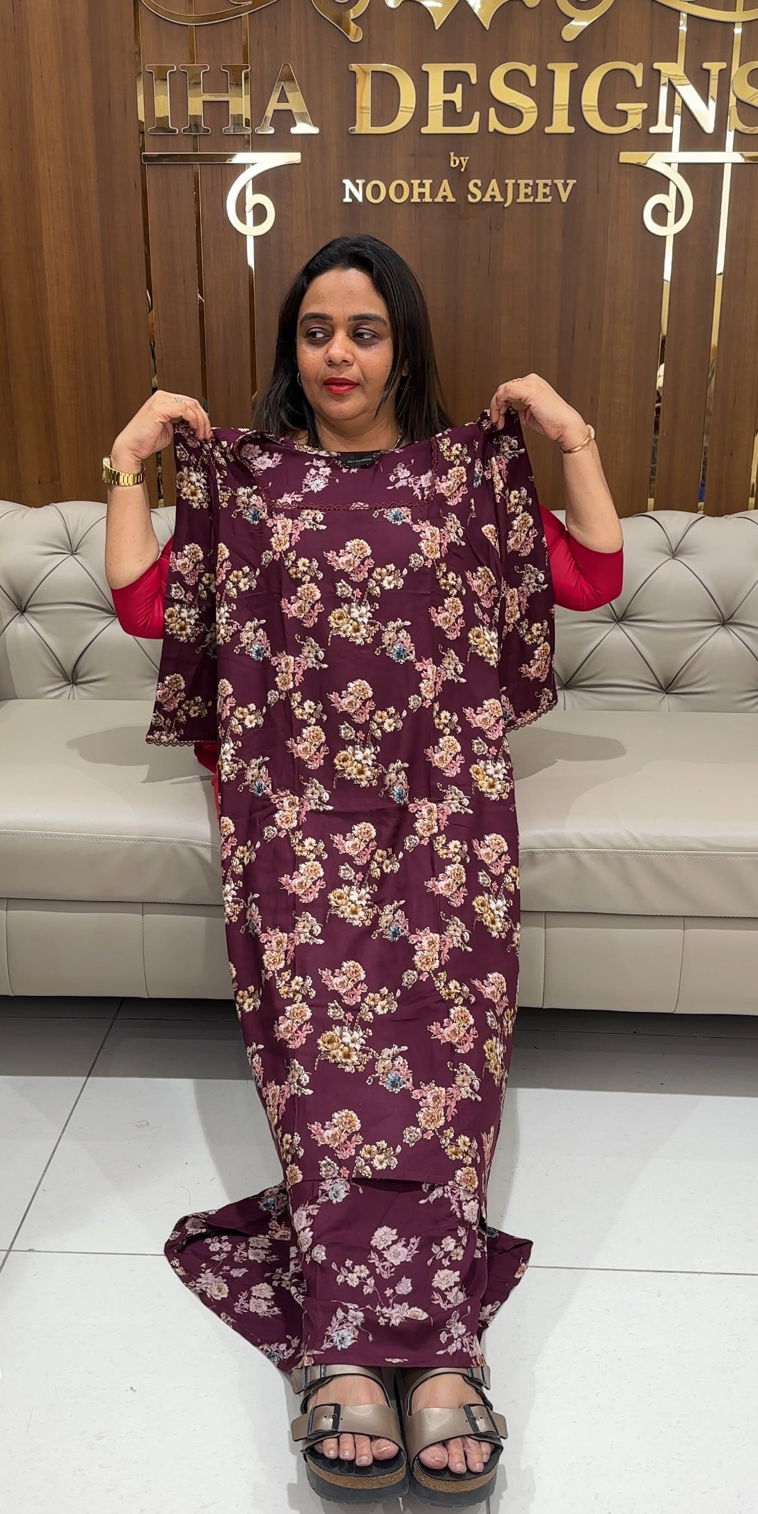 PRINTED RAYON FROCKS - IHA 23261