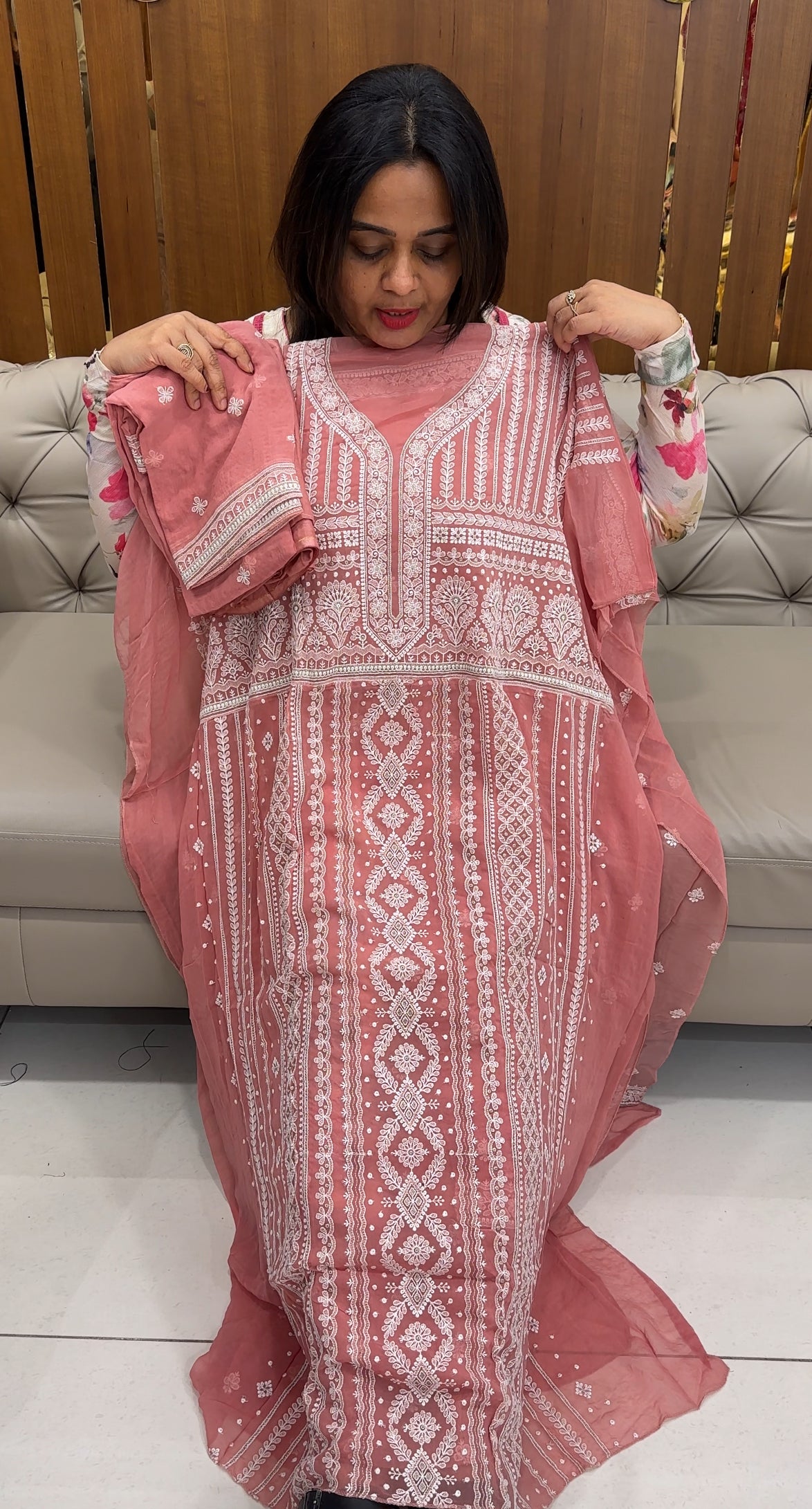 VISCOSE GEORGETTE UNSTITCHED SALWAR SUITS - IHA 26088