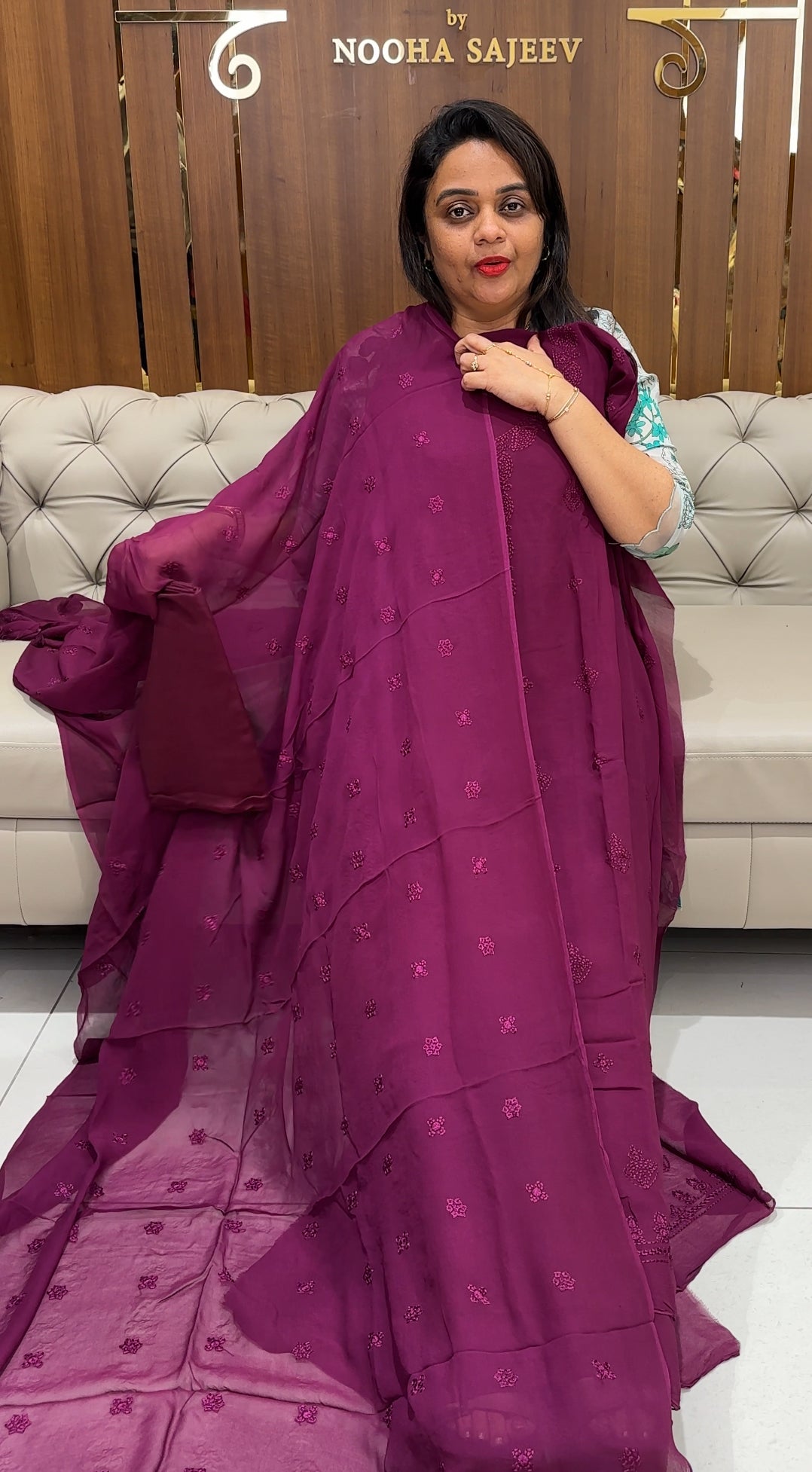 VISCOSE GEORGETTE UNSTITCHED SALWAR SUITS - IHA 24245