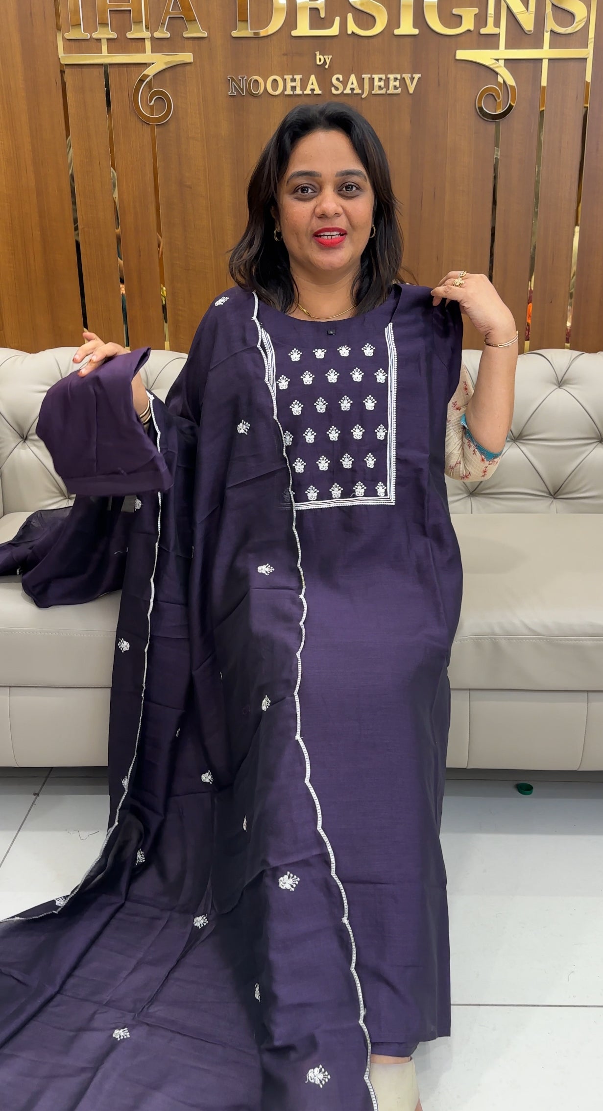 VICHITRA SILK TOP, BOTTOM AND DUPATTA - IHA 25186