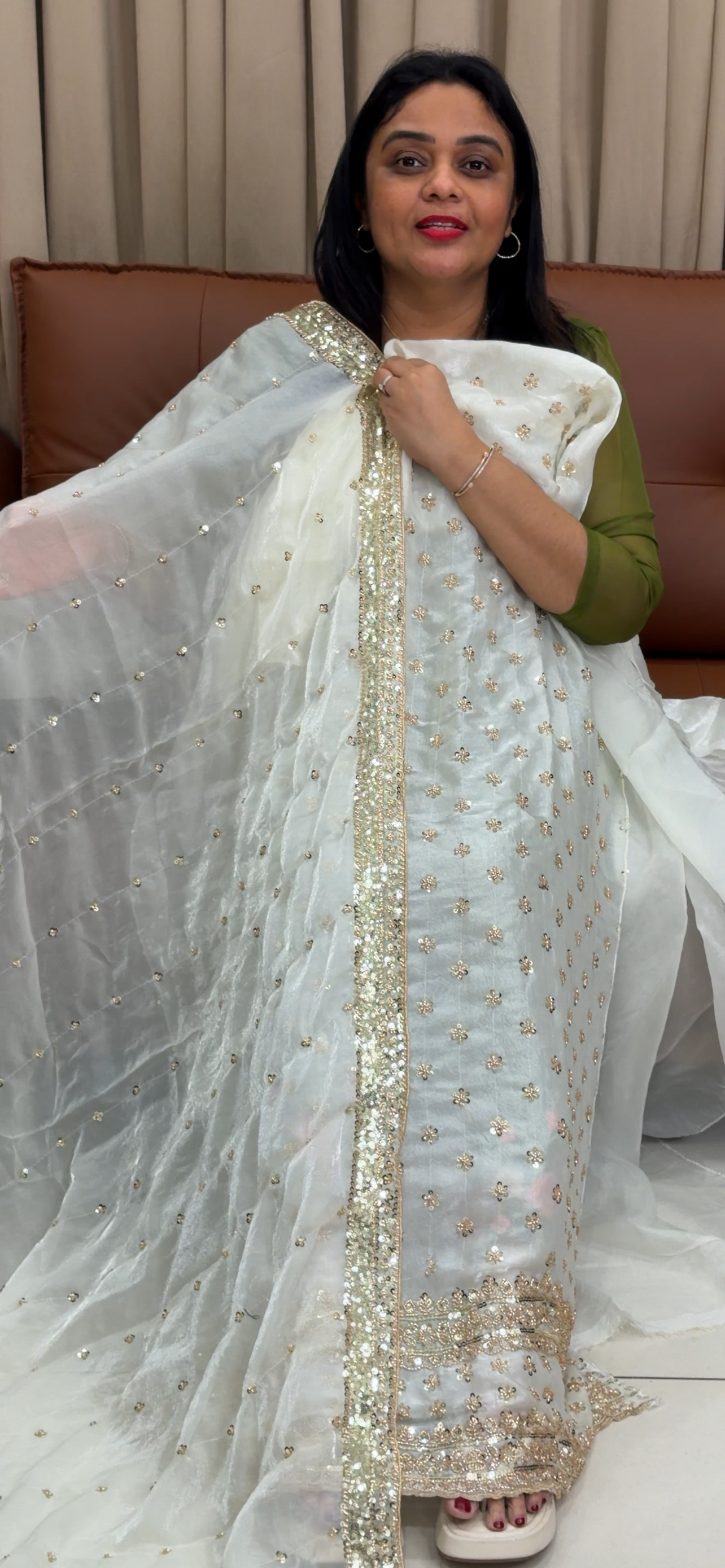 HAND WORKED UNSTITCHED SLAWRA SUITS - IHA 33802
