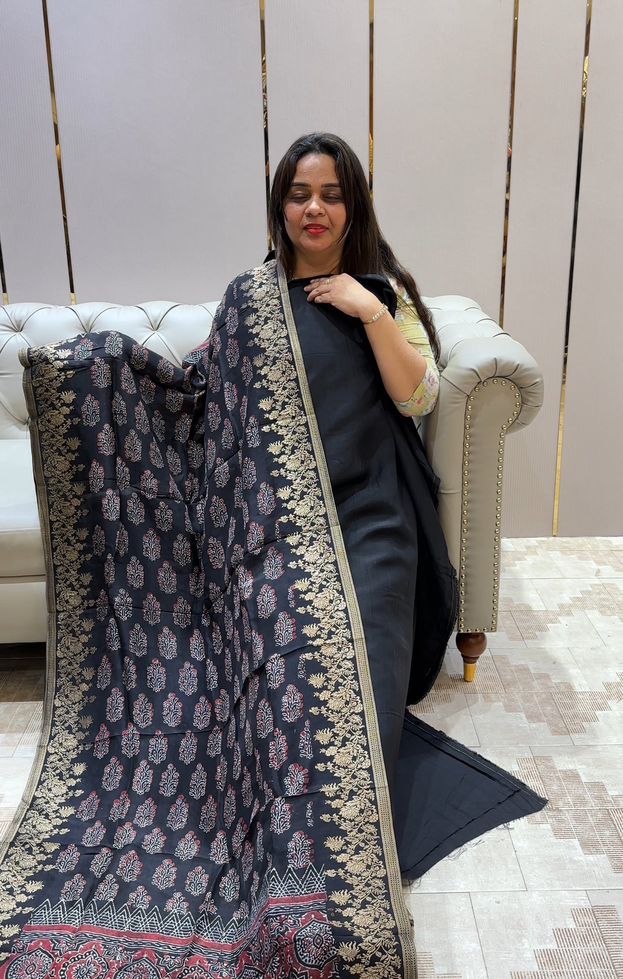 VISCOSE DOLA UNSTITCHED SALWAR SUITS - IHA 21433