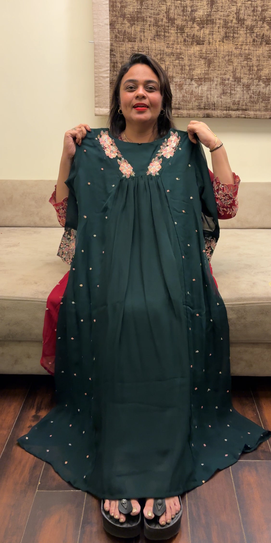 IHA'S IN-HOUSE LONG ALINE TOPS - IHA 24374