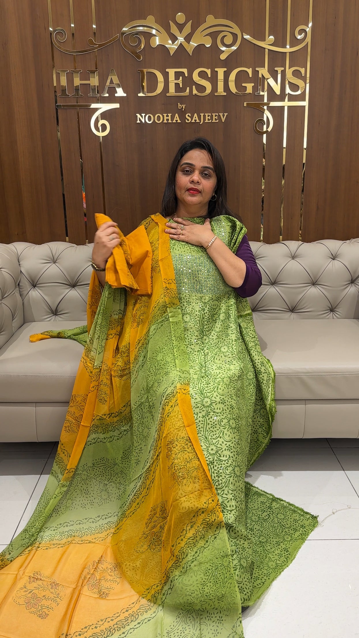 RAW SILK UNSTITCHED SALWAR SUITS - IHA 23441