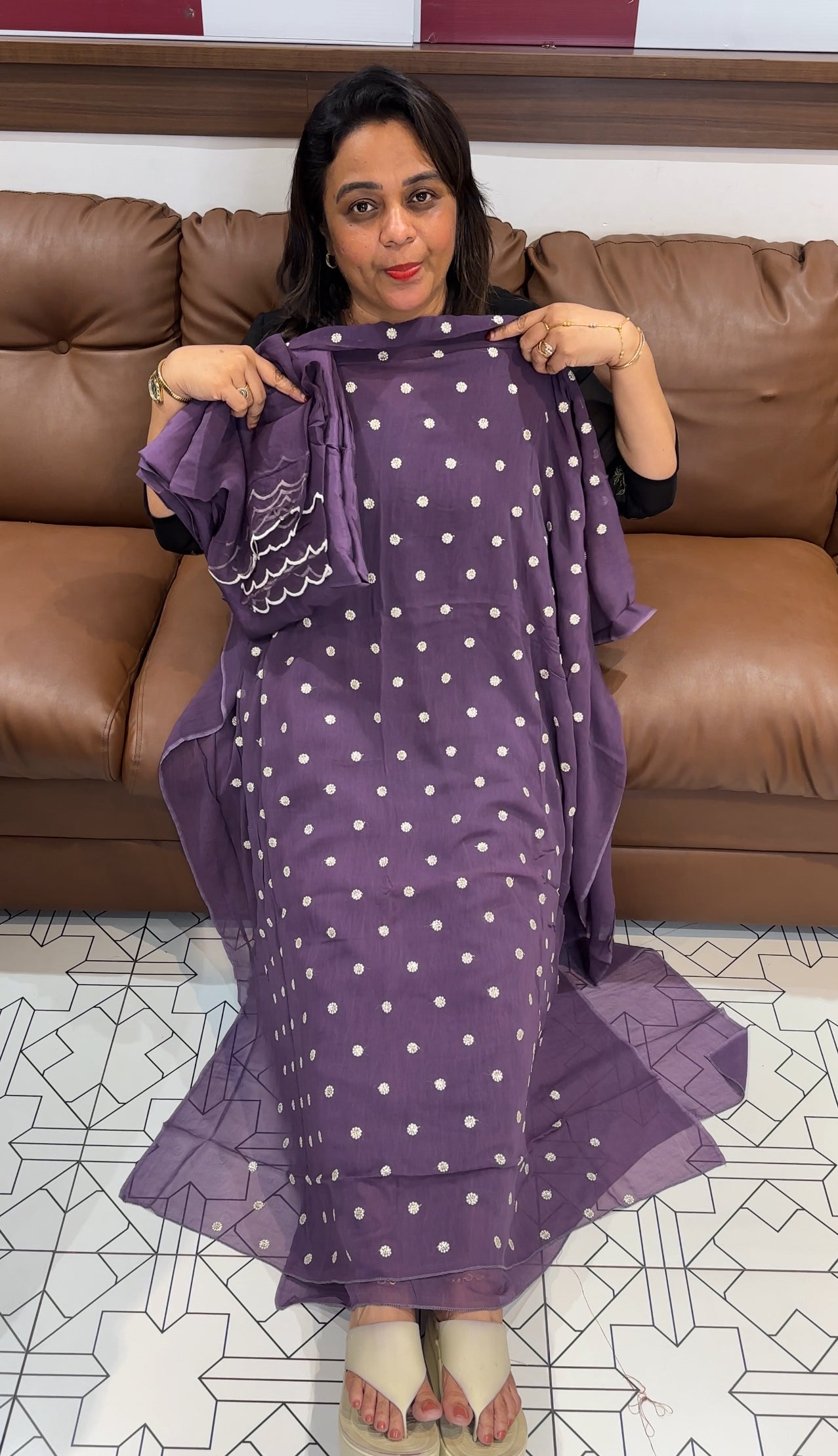 VISCOSE GEORGETTE UNSTITCHED SALWAR SUITS - IHA 25153