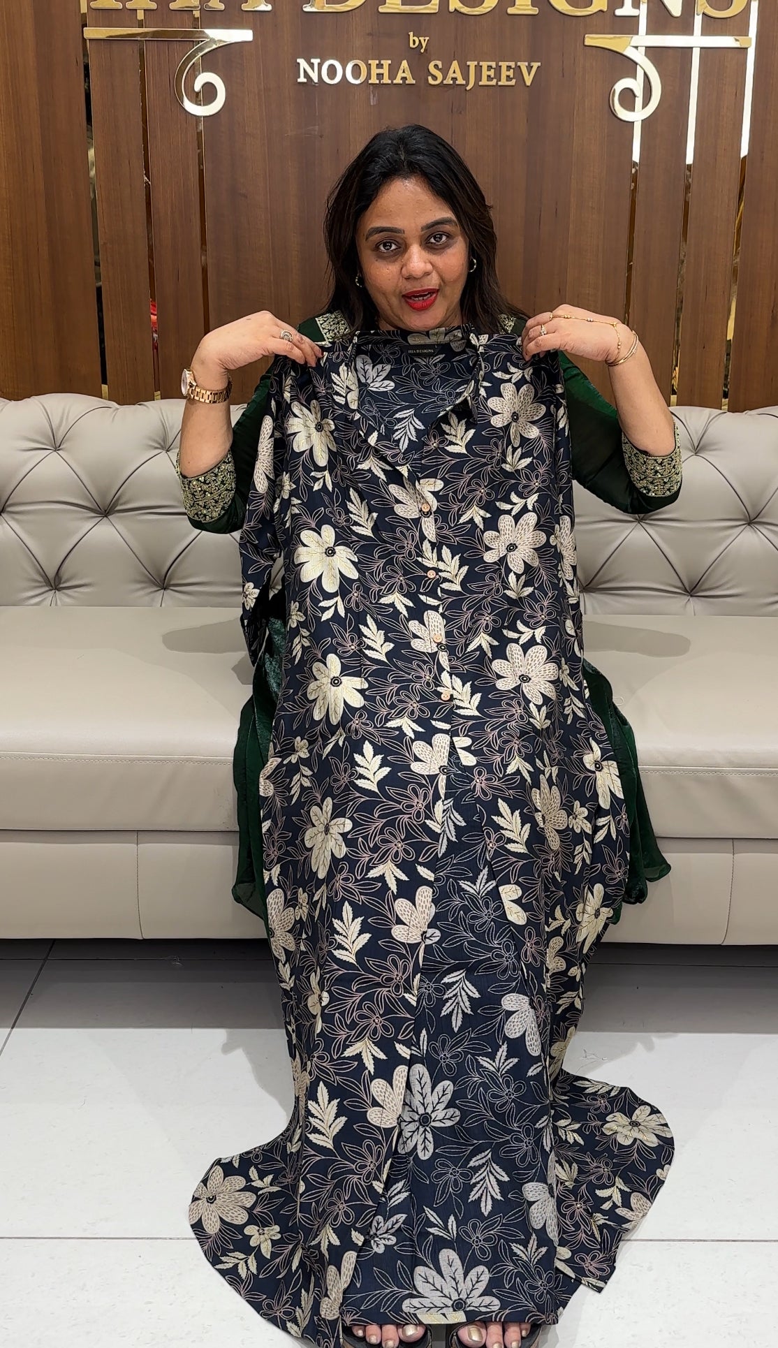 PRINTED LONG TOPS - IHA 24140