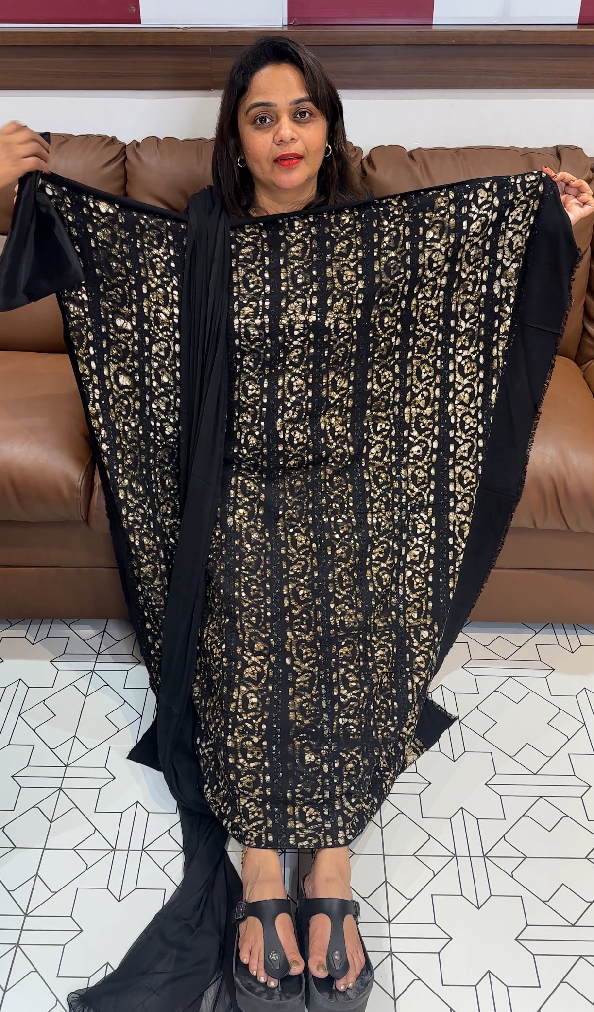 BATIK PRINTED UNSTITCHED SALWAR SUITS - IHA 23935