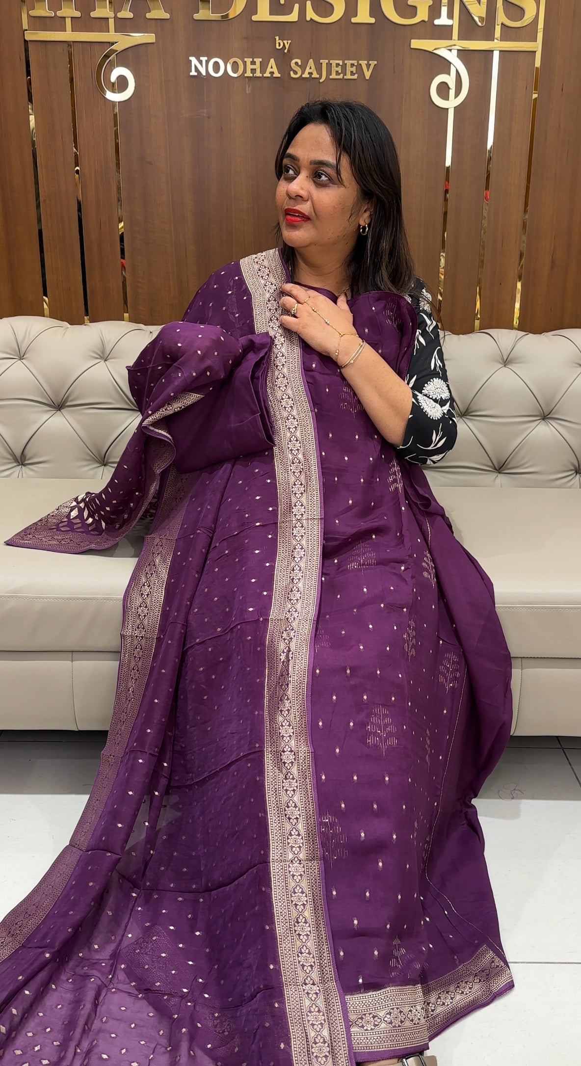 VISCOSE BANARASI UNSTITCHED SALWAR SUITS - IHA 24334