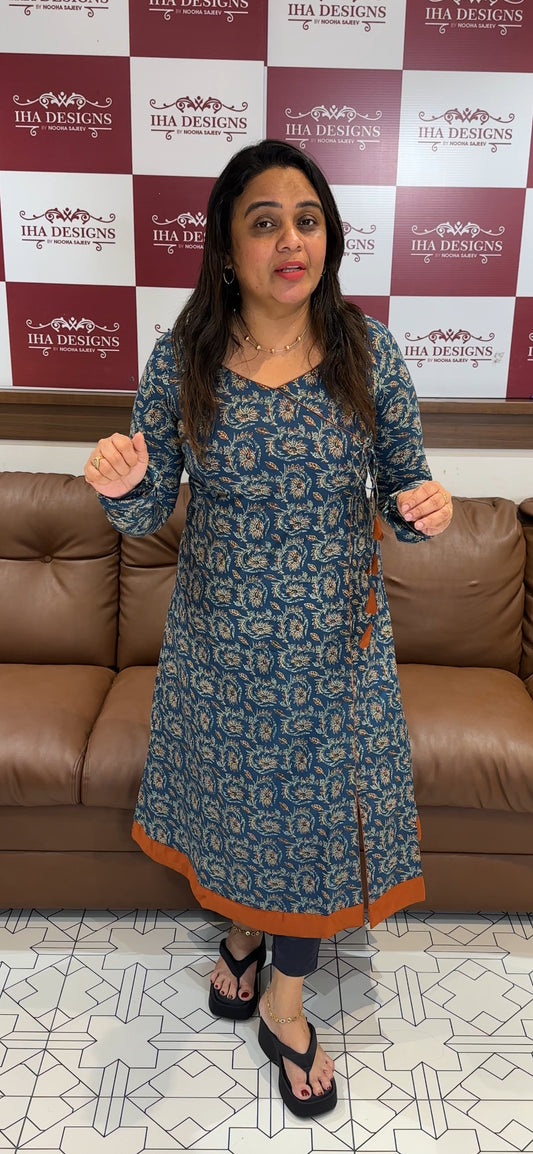 IHA'S IN-HOUSE AJRAKH PRINTED TOPS - IHA 27871