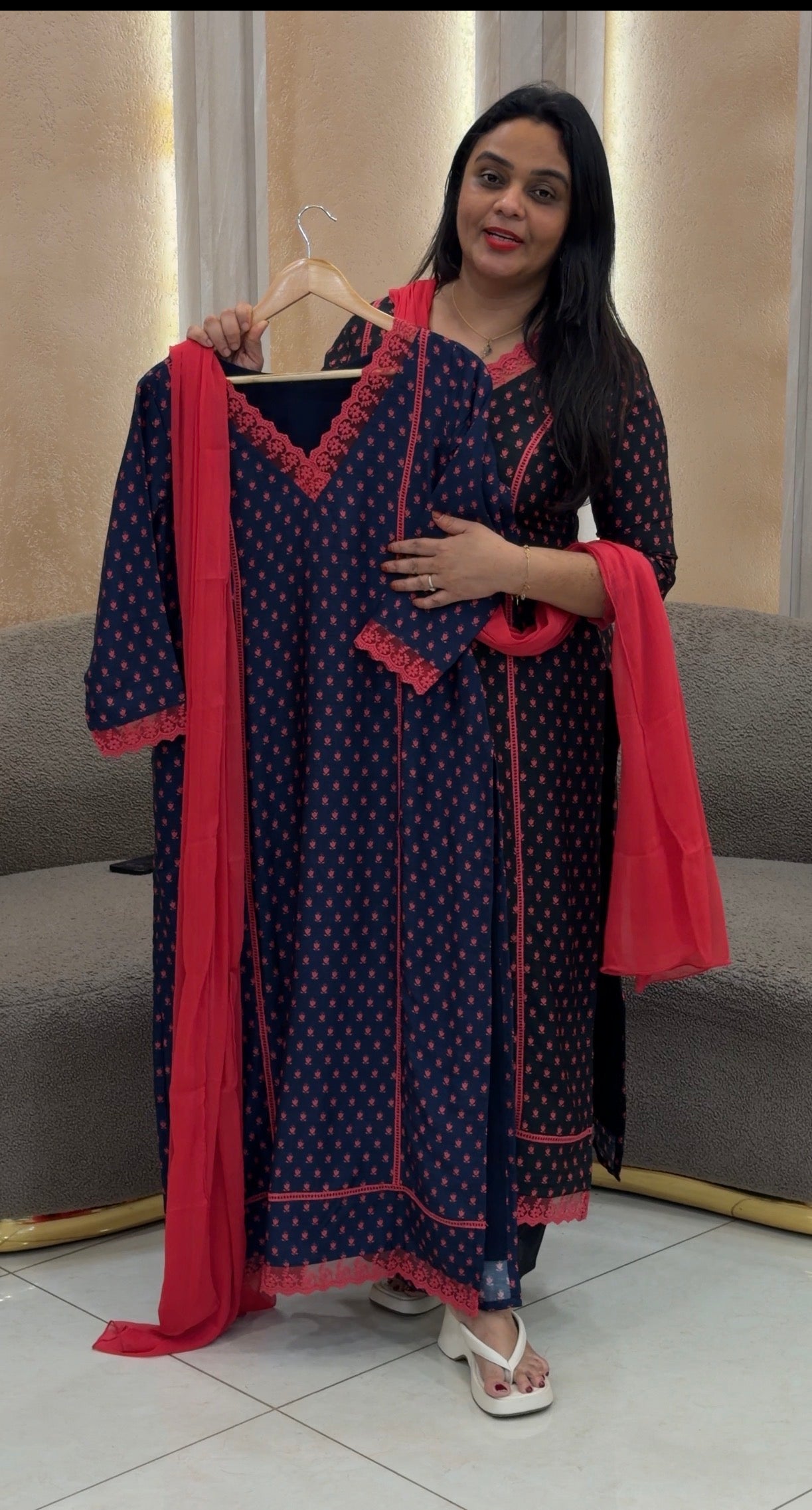IHA'S IN-HOUSE PRINTED UNSTITCHED SALWAR SUITD - IHA 33250