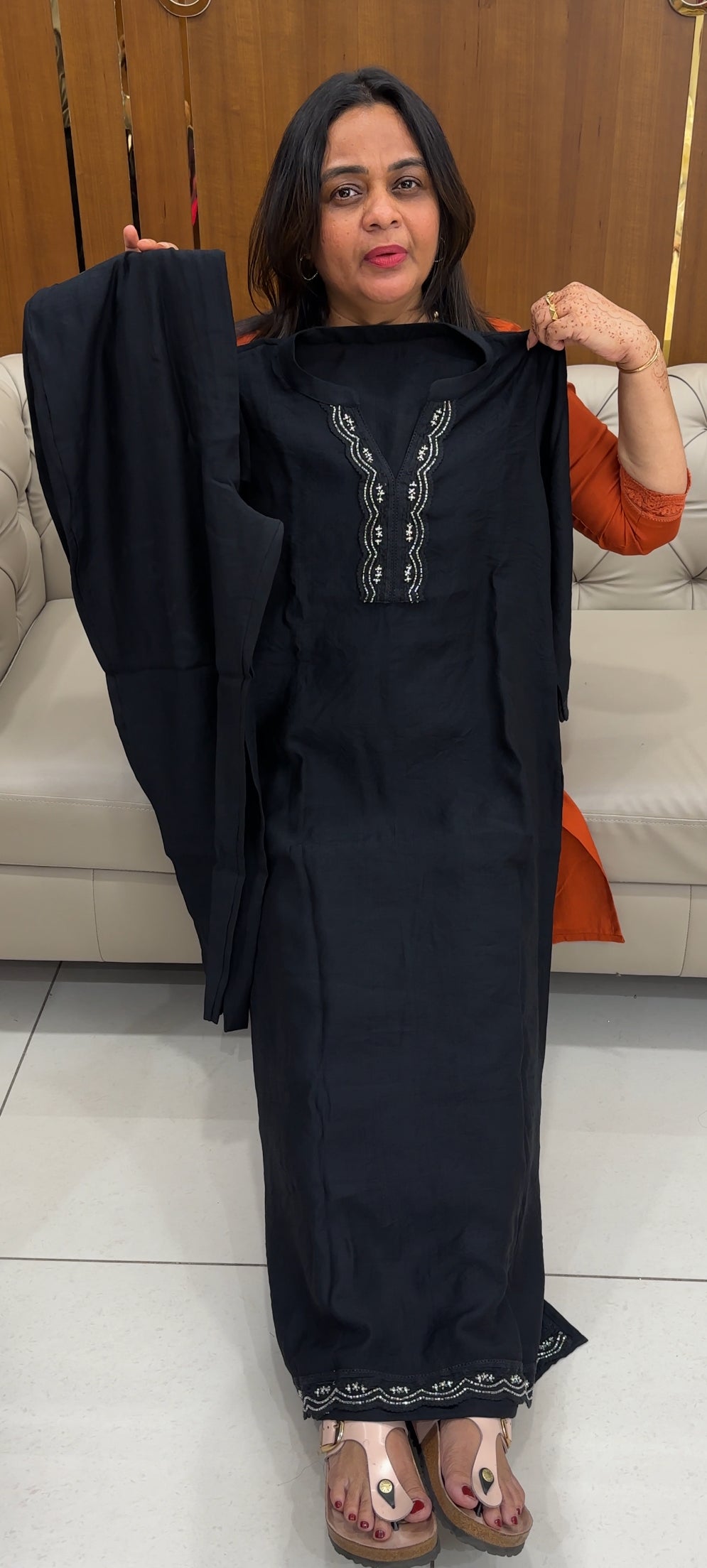 IHA'S IN-HOUSE SEMI SILK TOP AND BOTTOM - IHA 27500