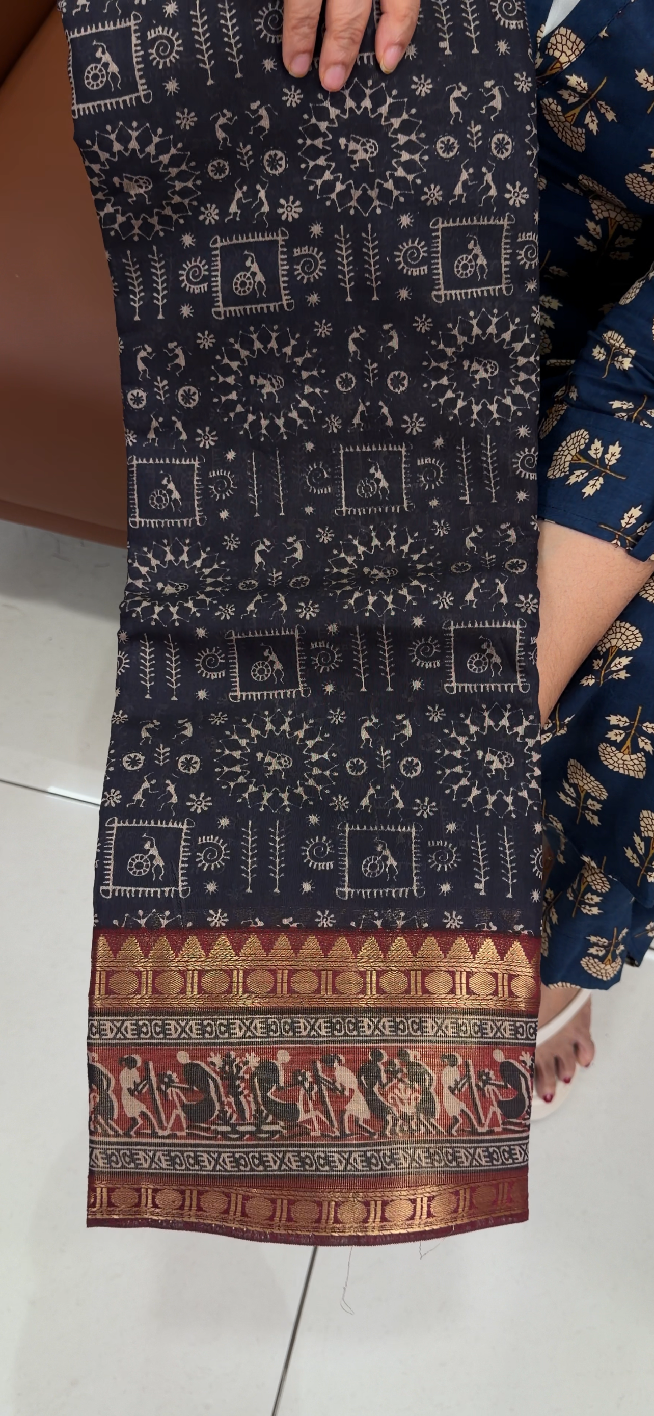PRINTED MUL CHANDERI SAREES - IHA 33557