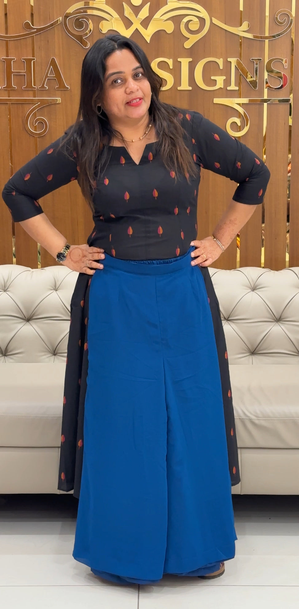 IHA'S IN-HOUSE SKIRT PALAZZO - IHA 27588