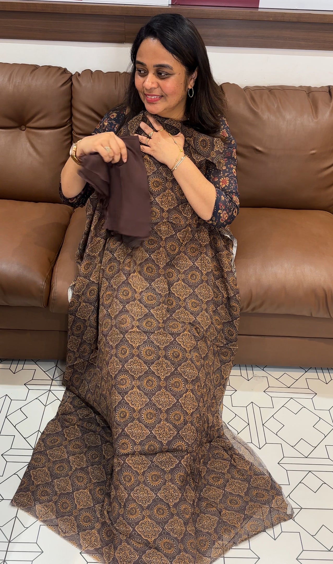 PRINTED UNSTITCHED UNSTITCHED SALWAR SUITS - IHA 26475