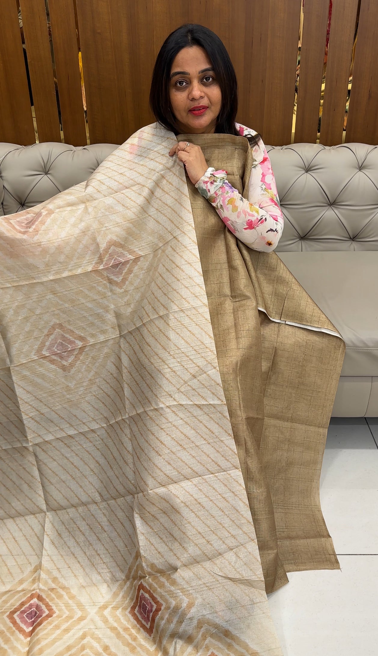 SEMI TUSSUR UNSTITCHED SALWAR SUITS - IHA 26080