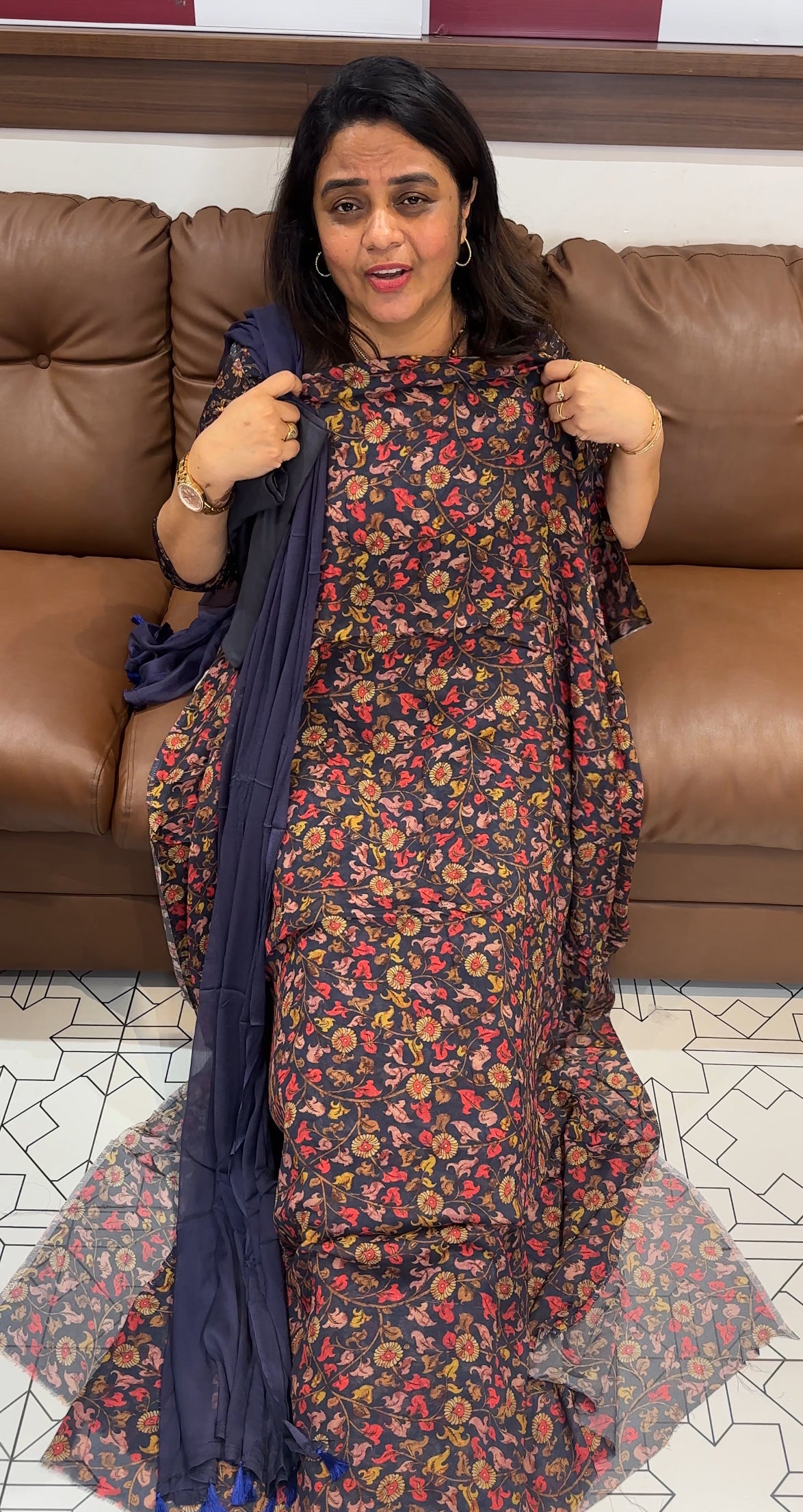 PRINTED UNSTITCHED UNSTITCHED SALWAR SUITS - IHA 26475
