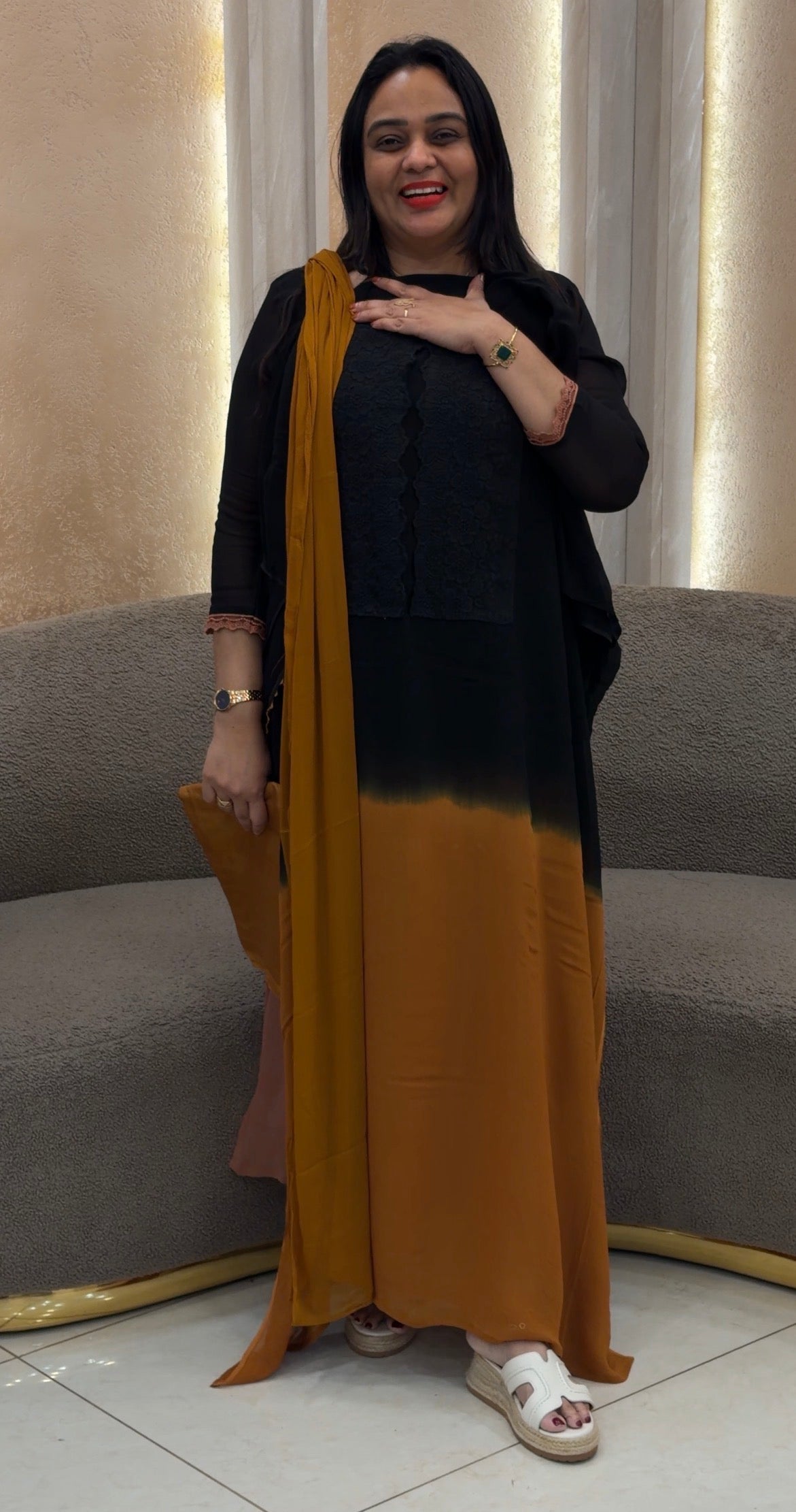 GEORGETTE UNSTITCHED SALWAR SUITS - IHA 34951