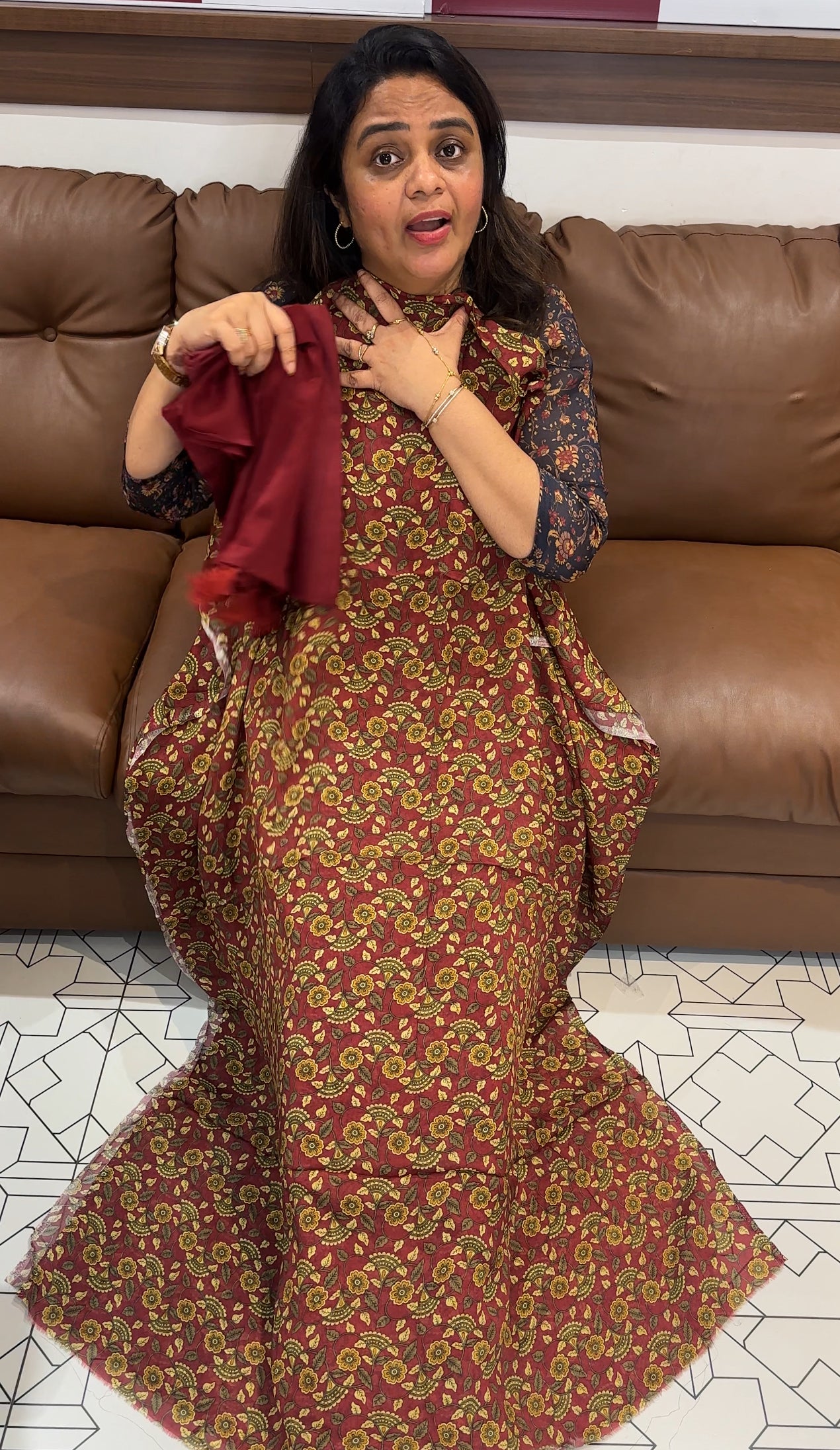 PRINTED UNSTITCHED UNSTITCHED SALWAR SUITS - IHA 26475