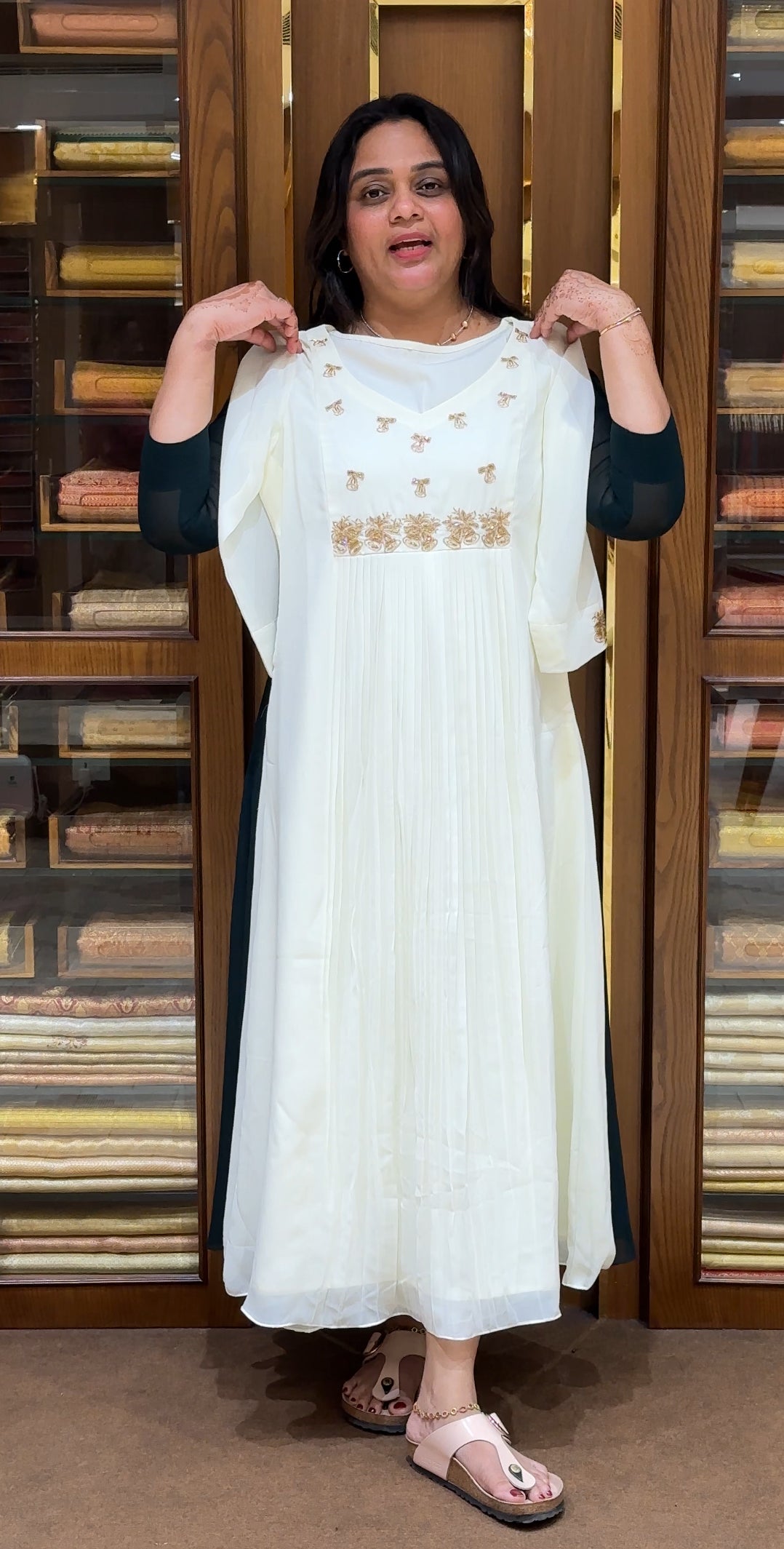 IHA'S IN-HOUSE HAND WORKED ALINE TOPS - IHA 27415