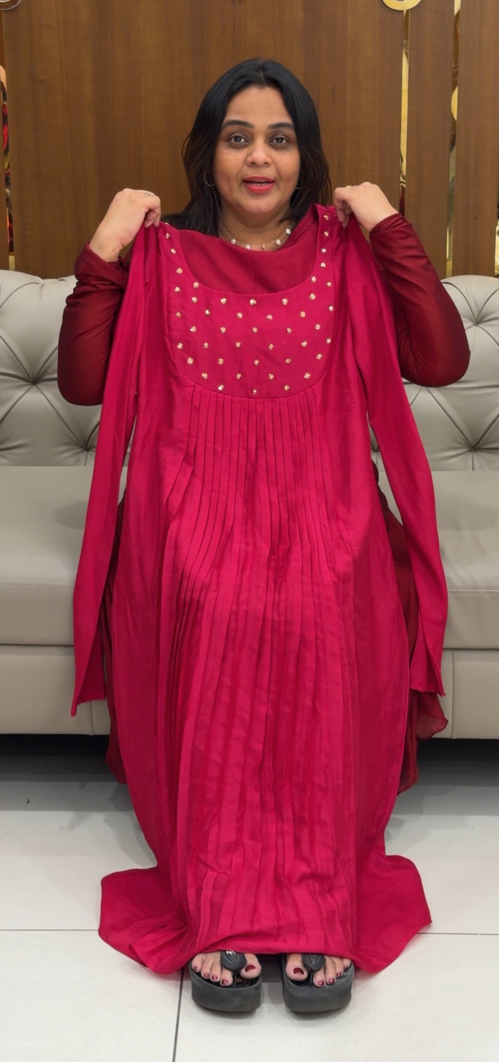 IHA'S IN-HOUSE HAND WORKED ALINE TOPS - IHA 28701