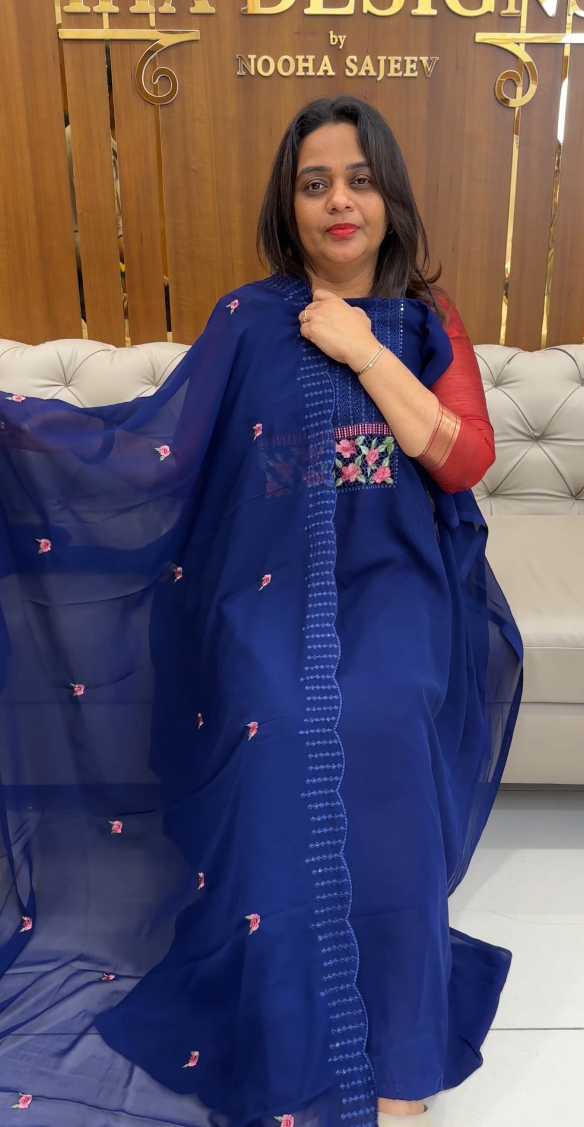 FAUX GEORGETTE UNSTITCHED SALWAR SUITS - IHA 25207