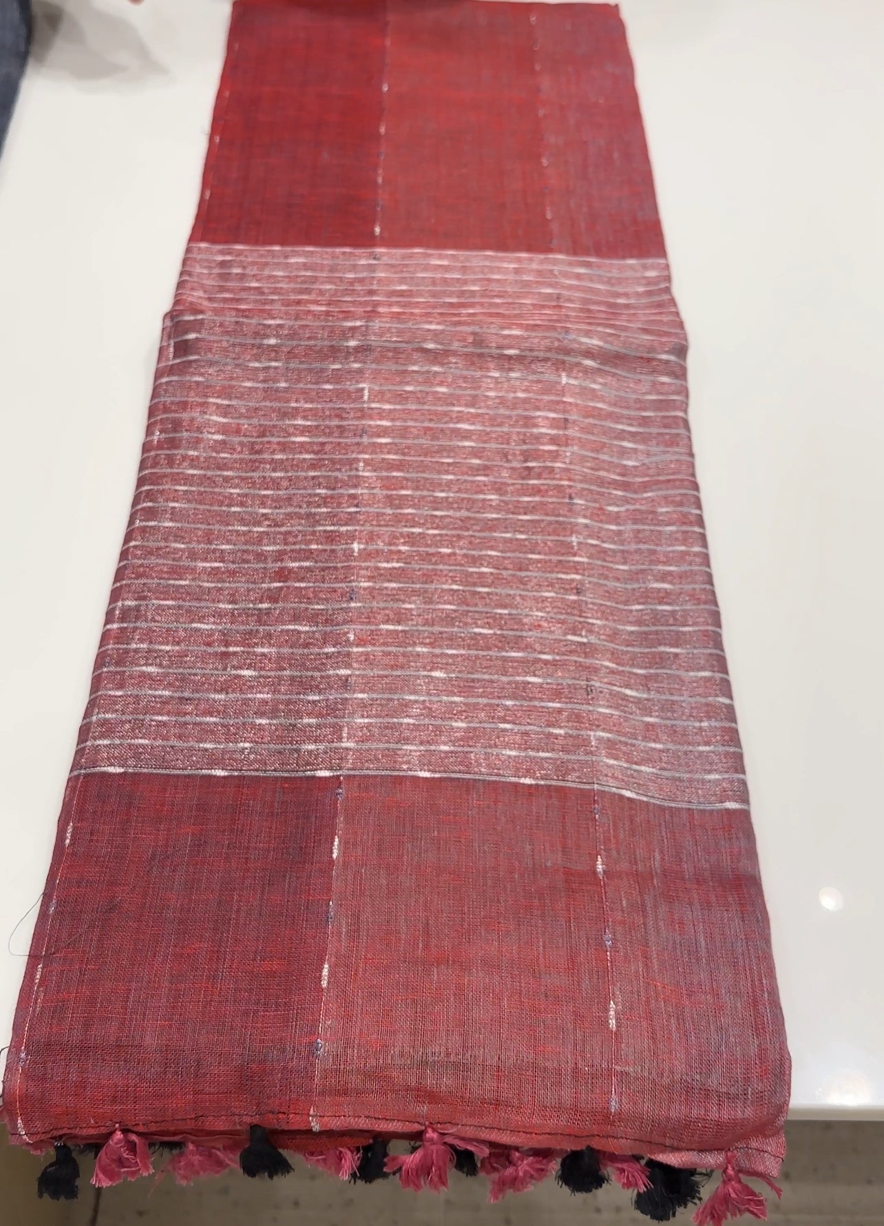 DESIGNER LINEN SAREES - IHA 22293