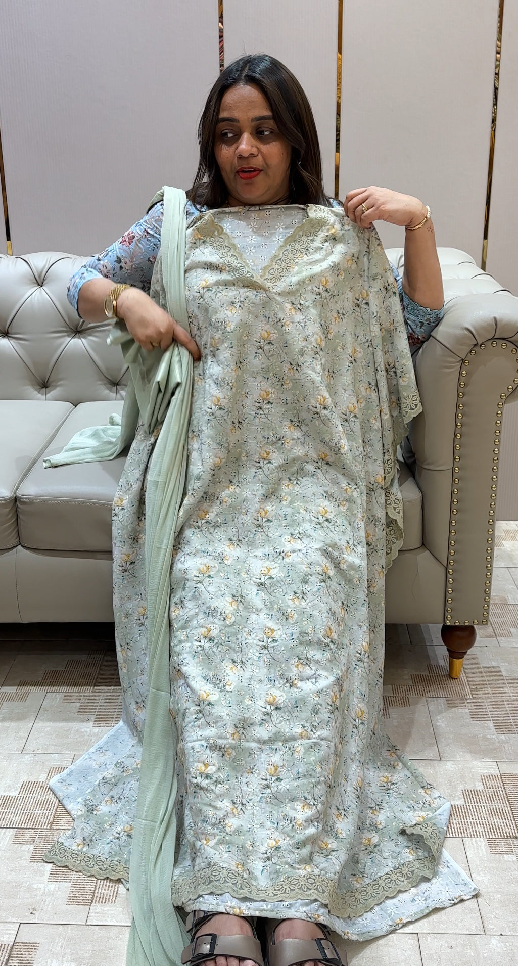COTTON HAKOBA UNSTITCHED SALWAR SUITS - IHA 22194