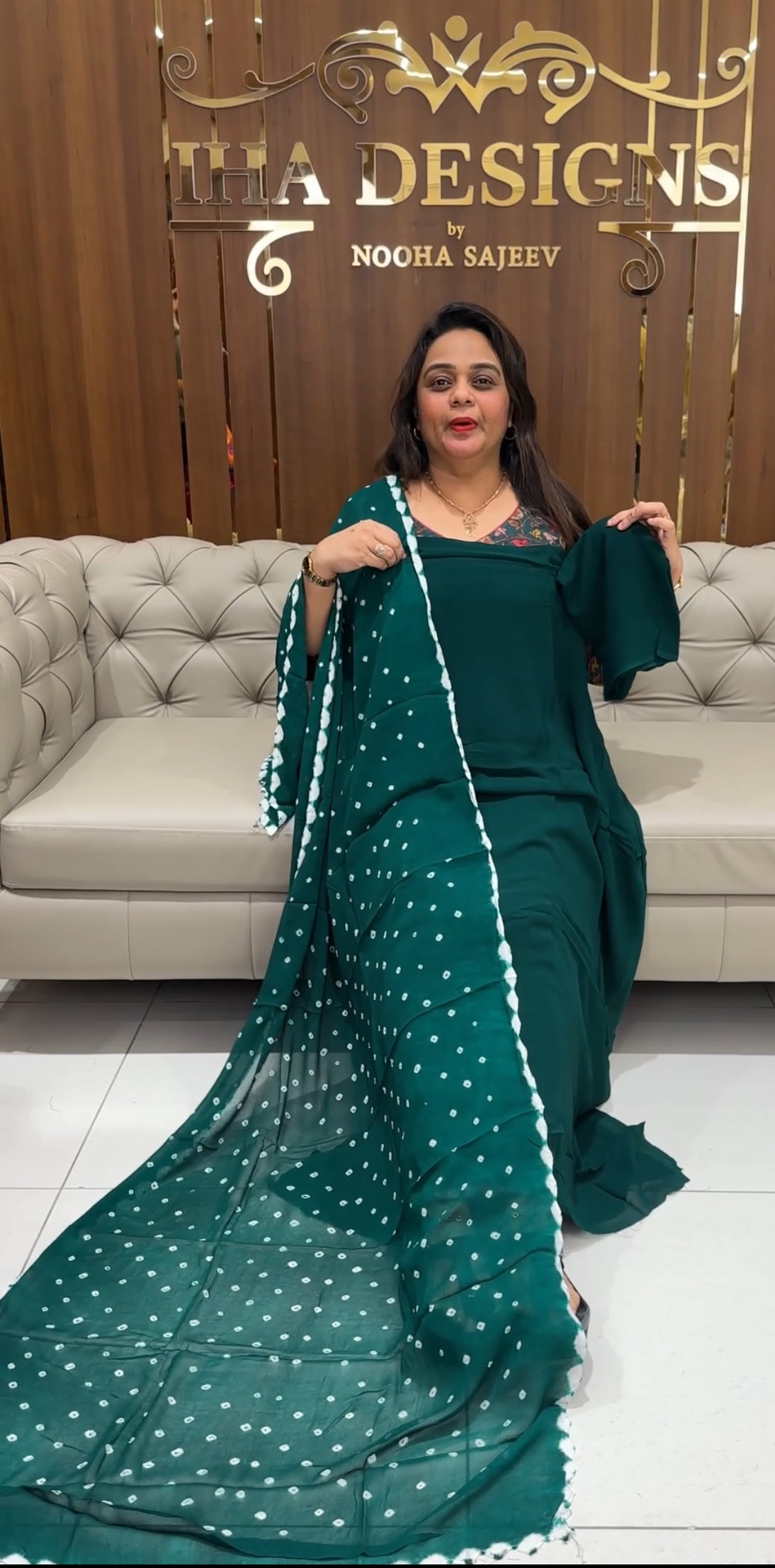 GEORGETTE UNSTITCHED SALWAR SUITS - IHA 23370