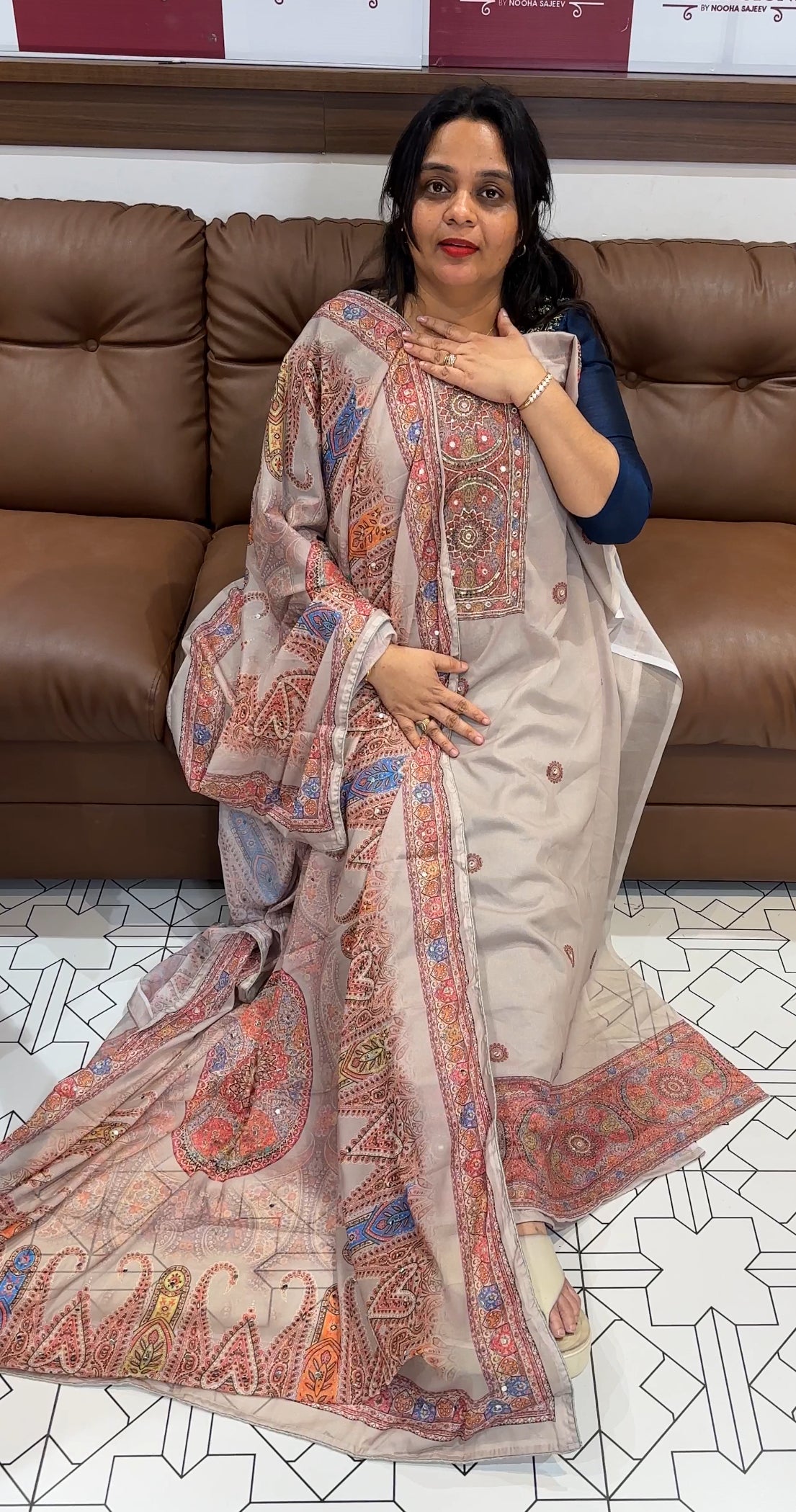 SHIMMER VICHITRA UNSTITCHED SALWAR SUITS - IHA 22811