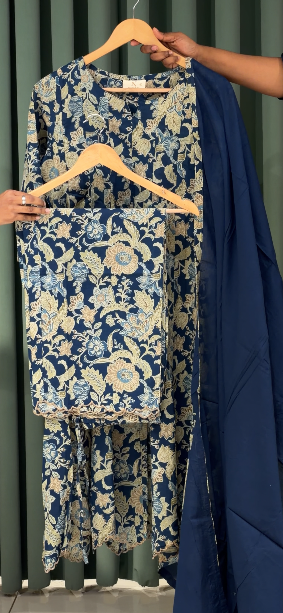 READY TO WEAR PRINTED TOP , BOTTOM AND DUPATTA - IHA 35987
