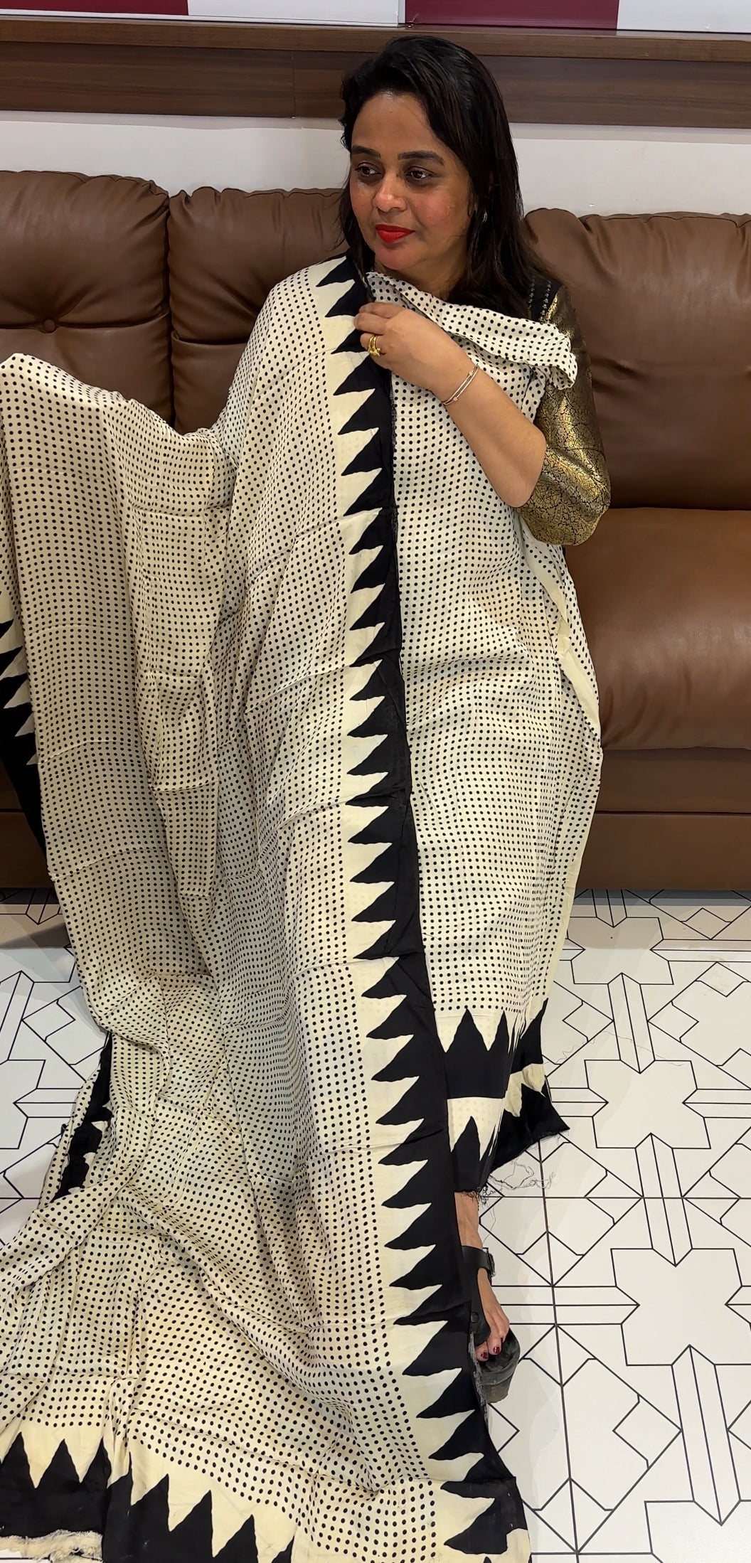 SEMI MODAL UNSTITCHED SALWAR SUITS - IHA 25490