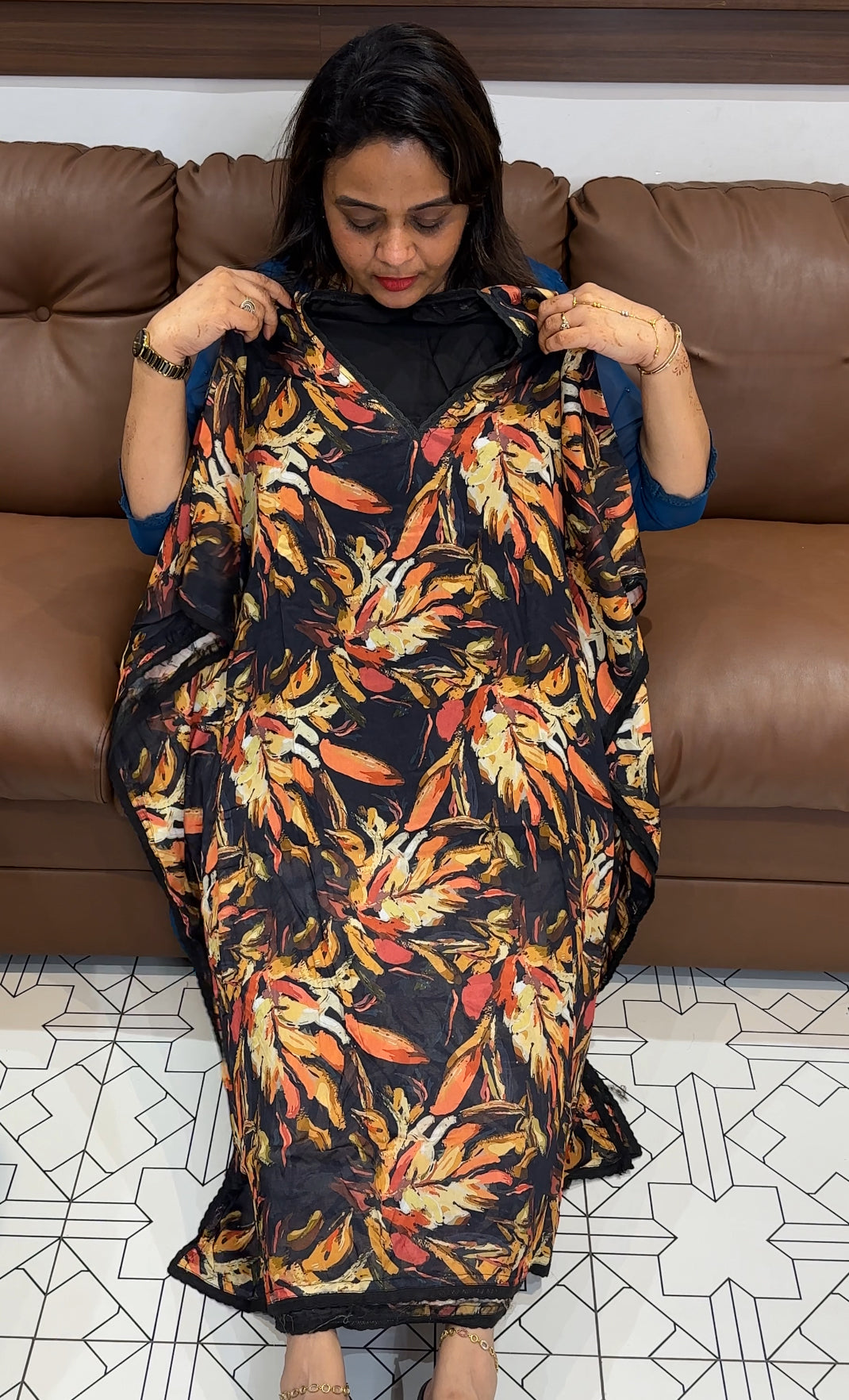IHA'S IN-HOUSE PRINTED KAFTAN - IHA 23961