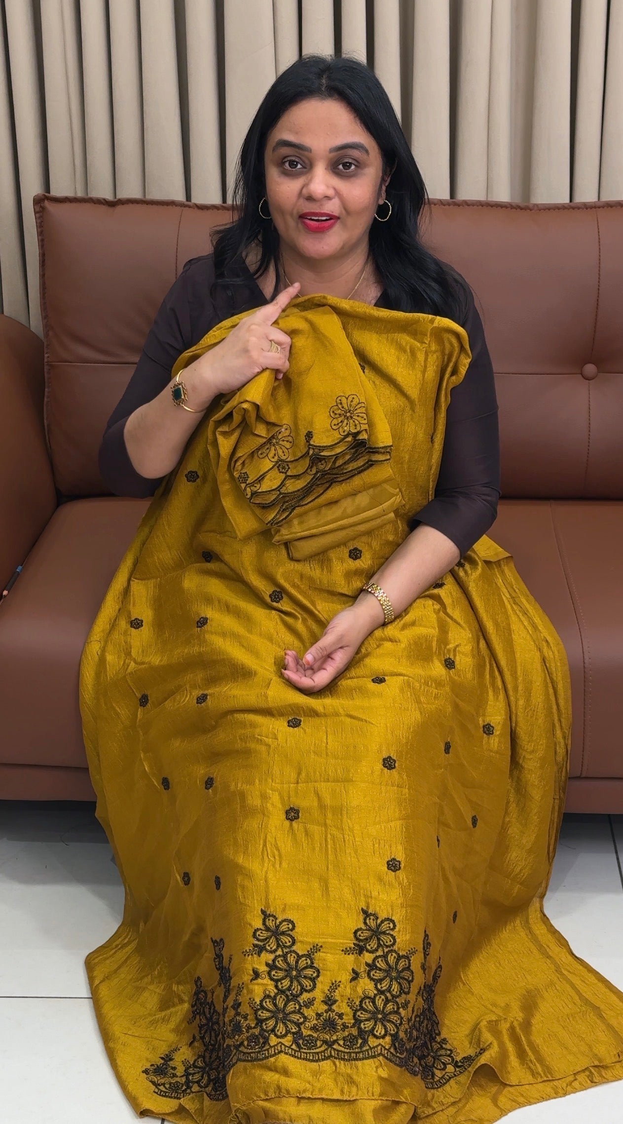 SEMI RAW SILK UNSTITCHED SALWAR SUITS - IHA 34414