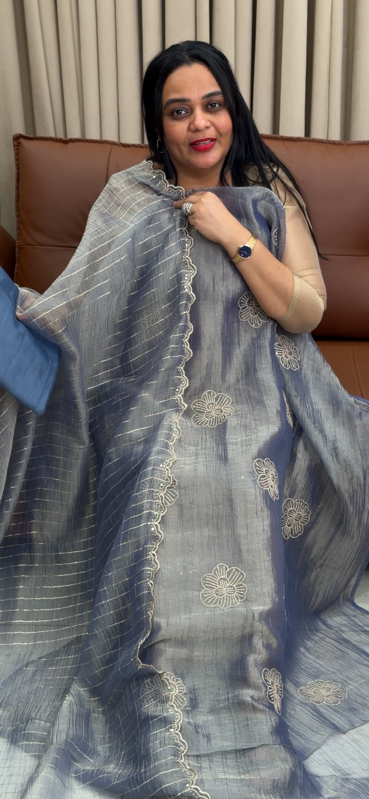 FORWARD TISSUE BANARASI UNSTITCHED SALWAR SUITS - IHA 34675