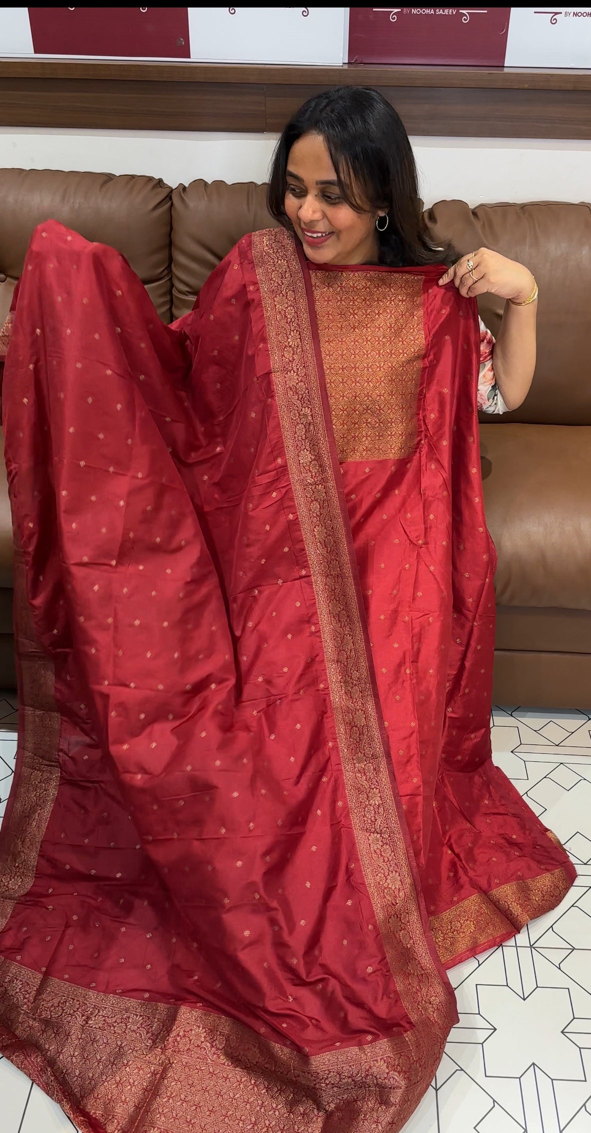 FORWARD SEMI BANARASI UNSTITCHED SALWAR SUITS - IHA 26168