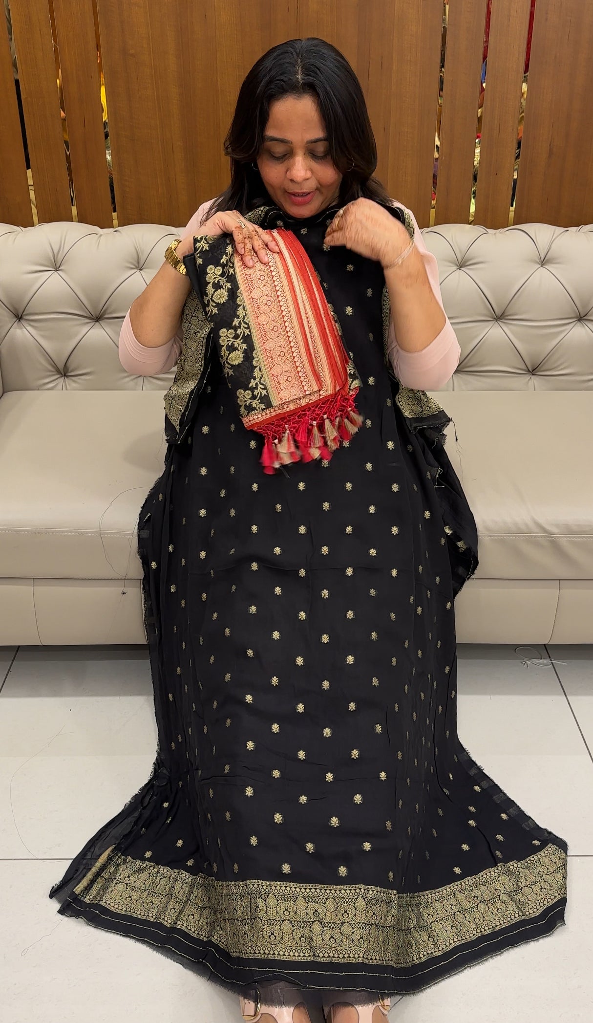 VISCOSE BANARASI UNSTITCHED SALWAR SUITS - IHA 27481