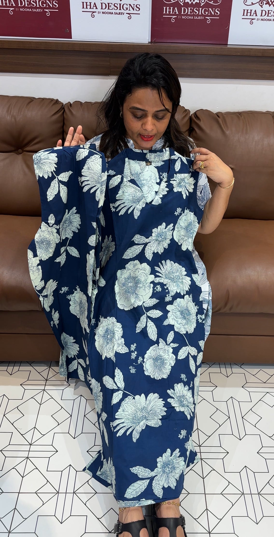 COTTON PRINTED TOP AND BOTTOM - IHA 25509